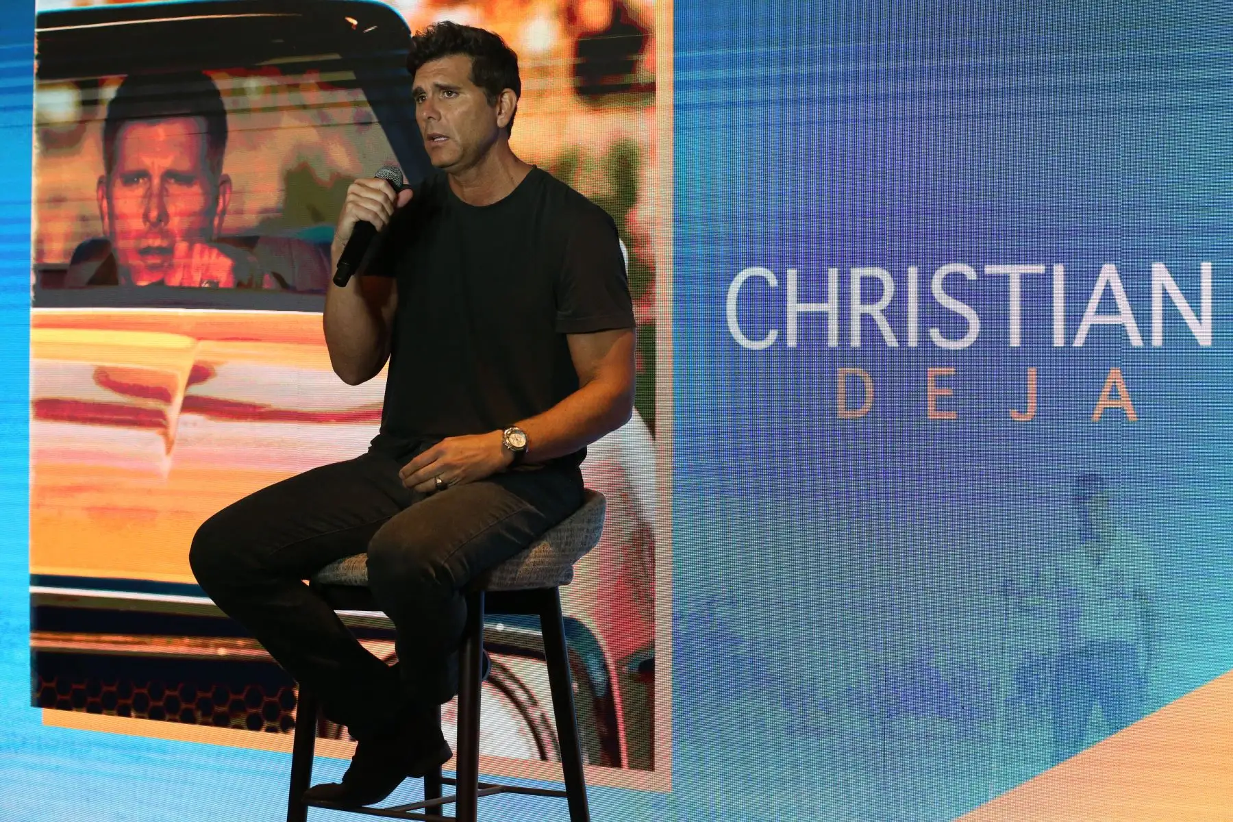 Christian Meier presenta su nuevo tema musical denominado " Deja Vu " después de 2 décadas. 
Foto: ANDINA/Eddy Ramos