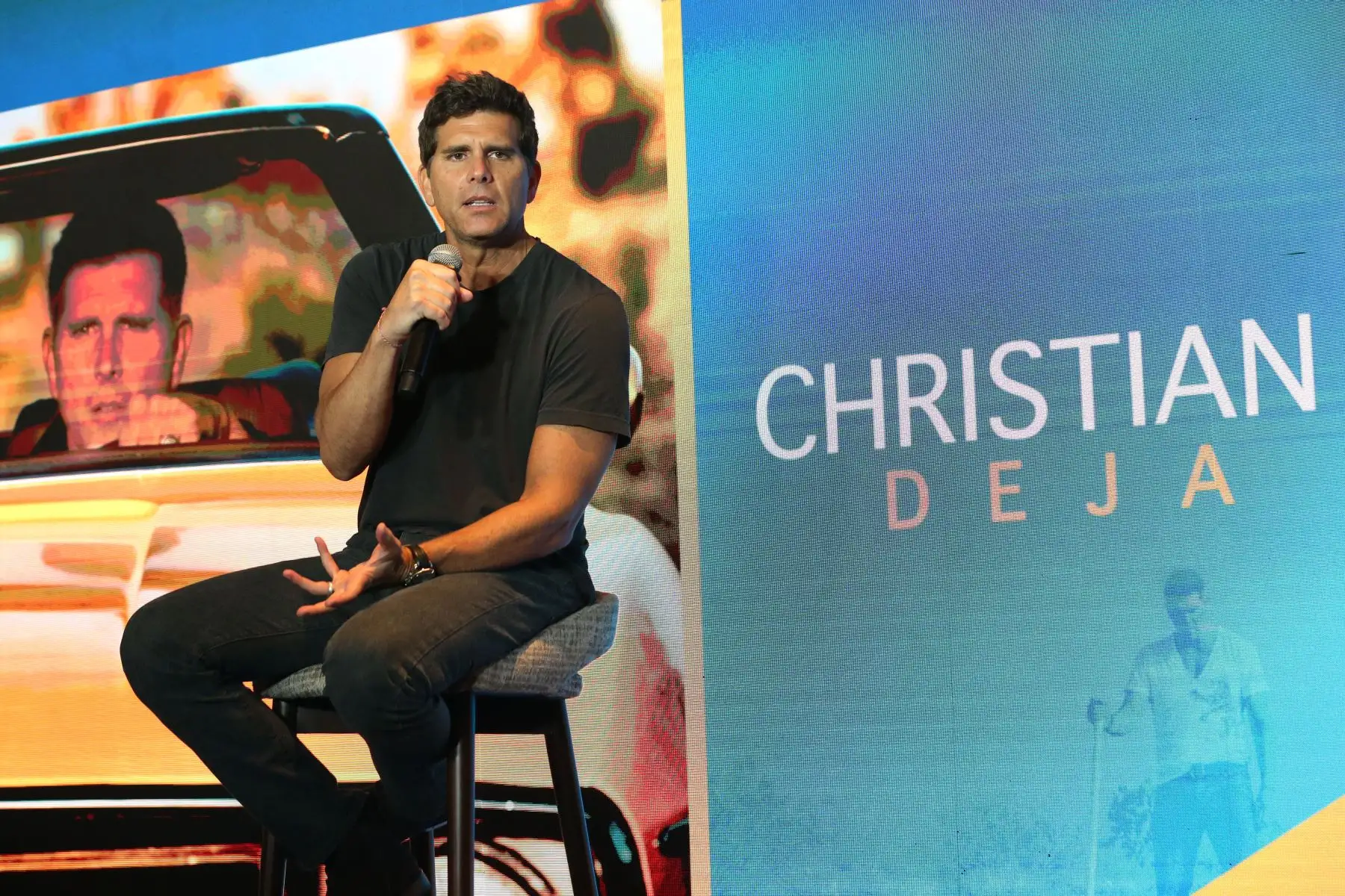 Christian Meier presenta su nuevo tema musical denominado " Deja Vu " después de 2 décadas. 
Foto: ANDINA/Eddy Ramos