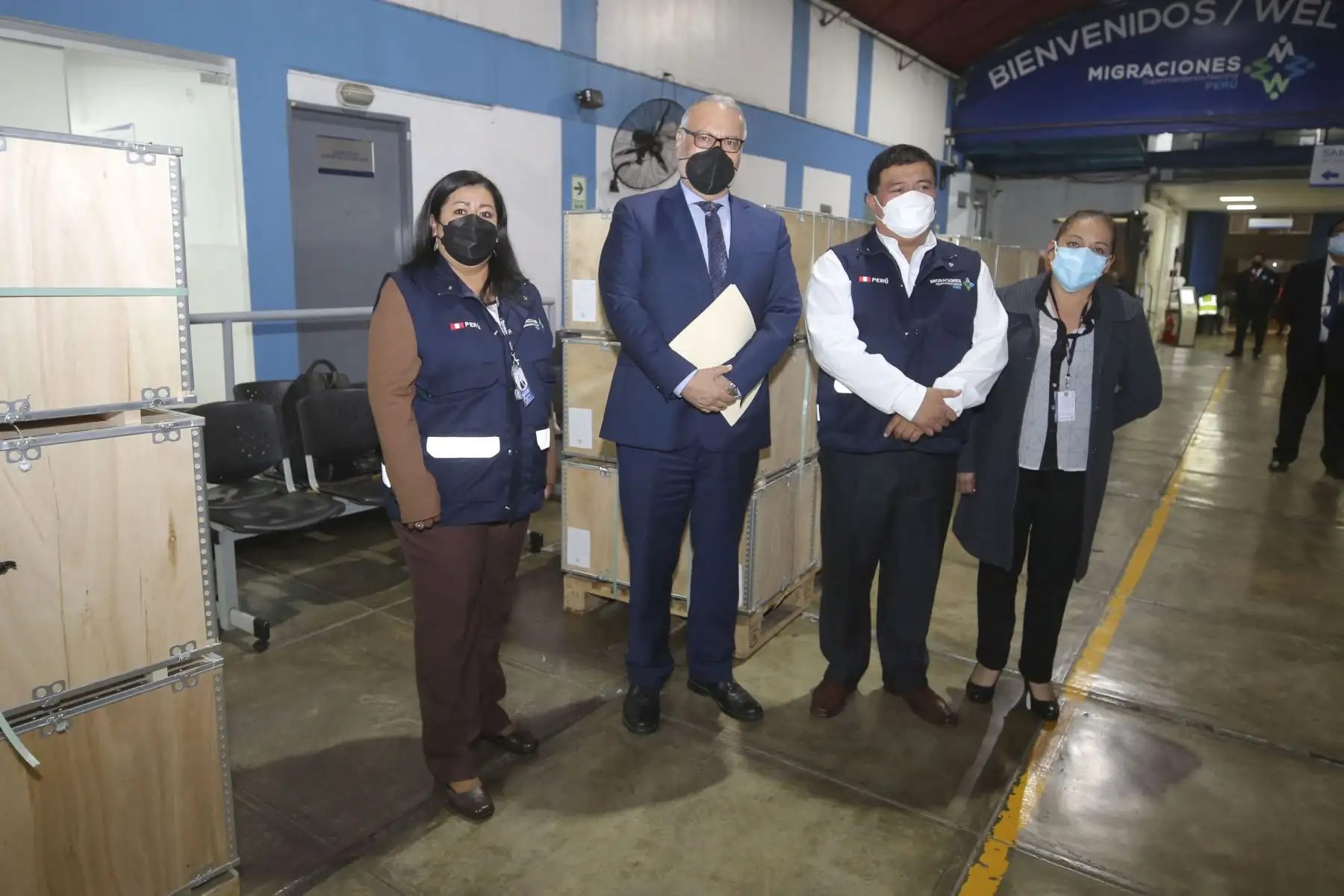 Un total de 72,000 nuevas libretas de pasaportes electrónicos llegaron hoy la Superintendencia Nacional de Migraciones – MIGRACIONES, en su sede central de Breña, que servirán para atender la demanda de documentos de viaje. Foto: ANDINA/Difusión