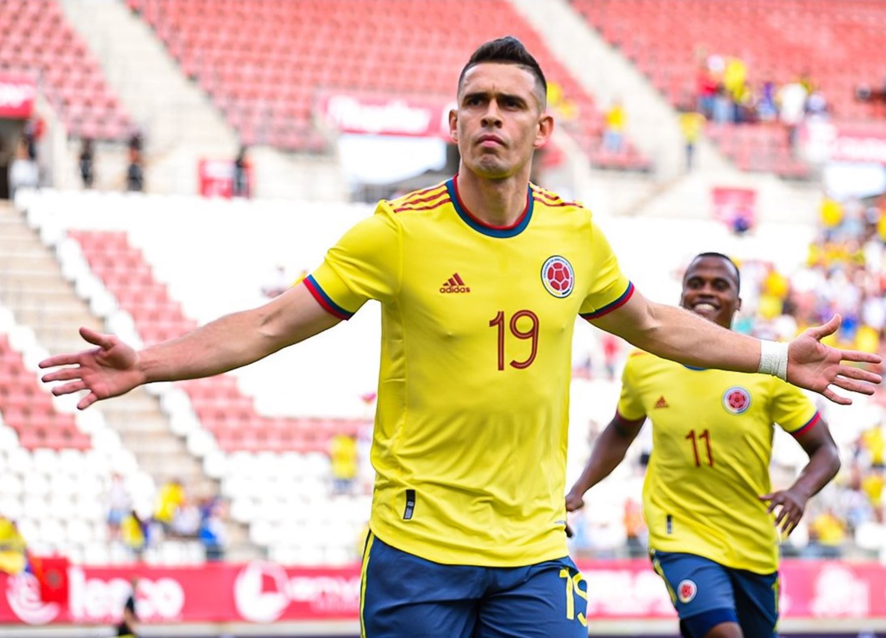 Rafael Borré  le dio el triunfo a Colombia ante Arabia Saudita
