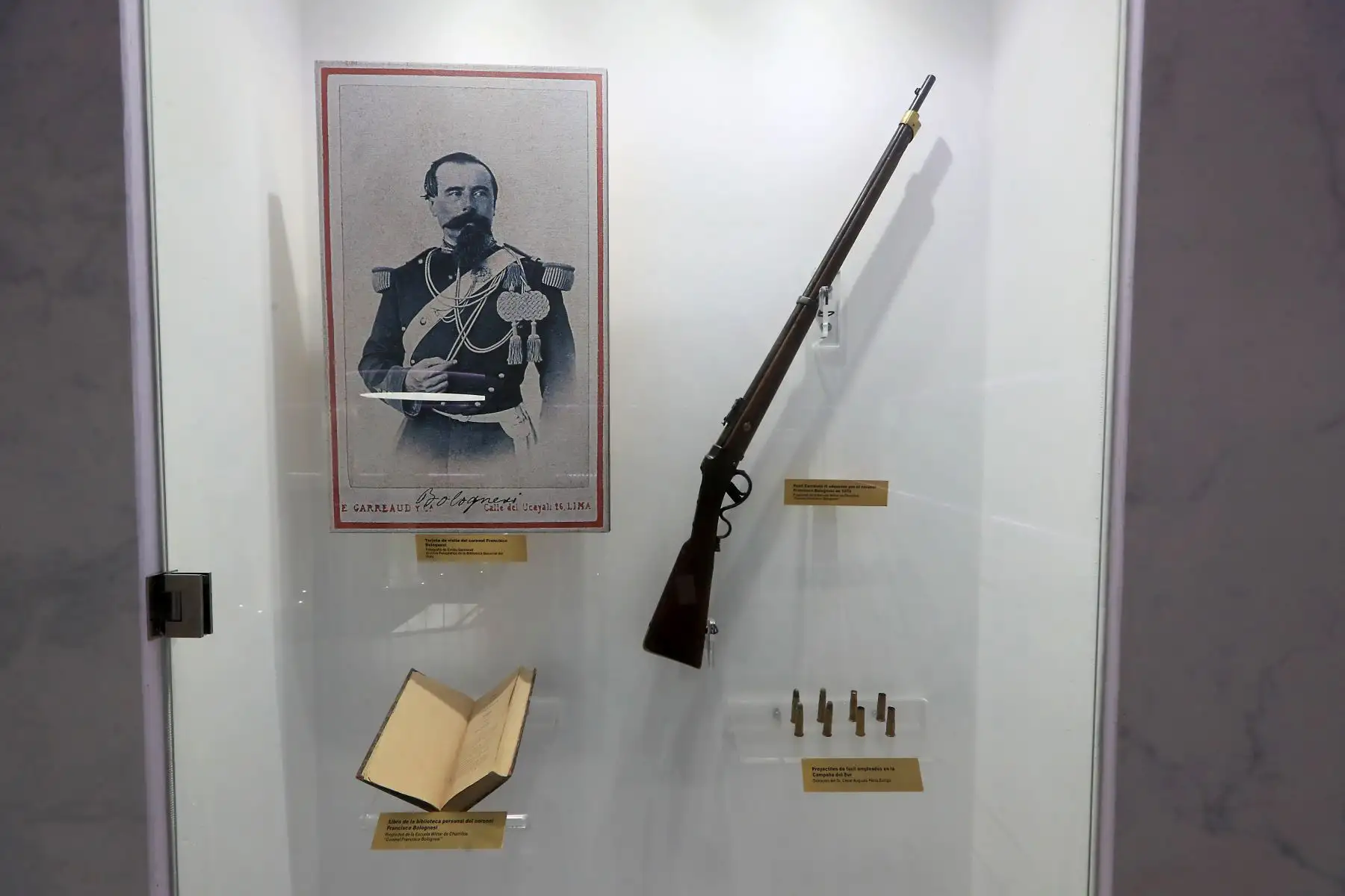 El Cenotafio Coronel Francisco Bolognesi, recientemente construido en la Escuela Militar de Chorrillos, abre sus puertas al público con el fin de promover los valores patrióticos del héroe nacional, en el marco de las celebraciones del 142 aniversario de la Batalla de Arica. Foto: ANDINA/Mindef
