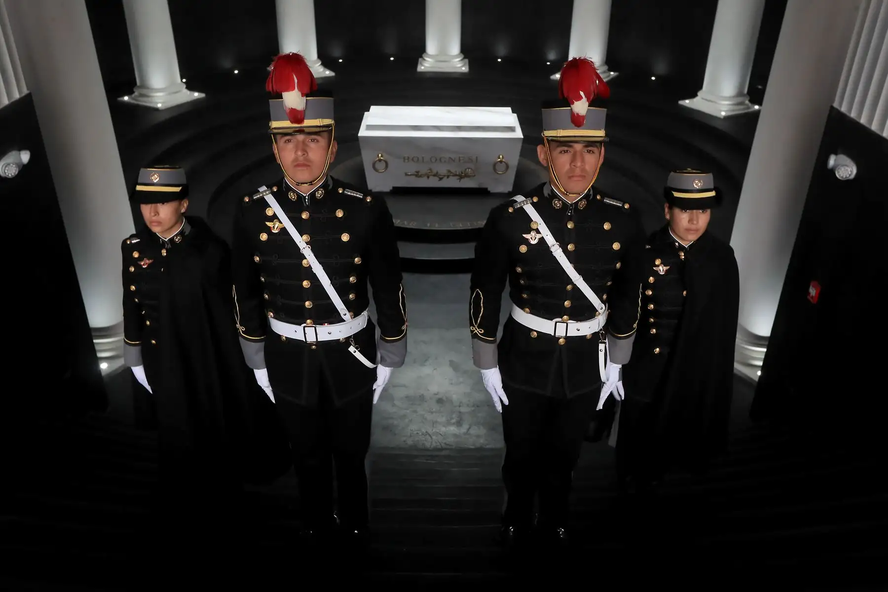 El Cenotafio Coronel Francisco Bolognesi, recientemente construido en la Escuela Militar de Chorrillos, abre sus puertas al público con el fin de promover los valores patrióticos del héroe nacional, en el marco de las celebraciones del 142 aniversario de la Batalla de Arica. Foto: ANDINA/Mindef