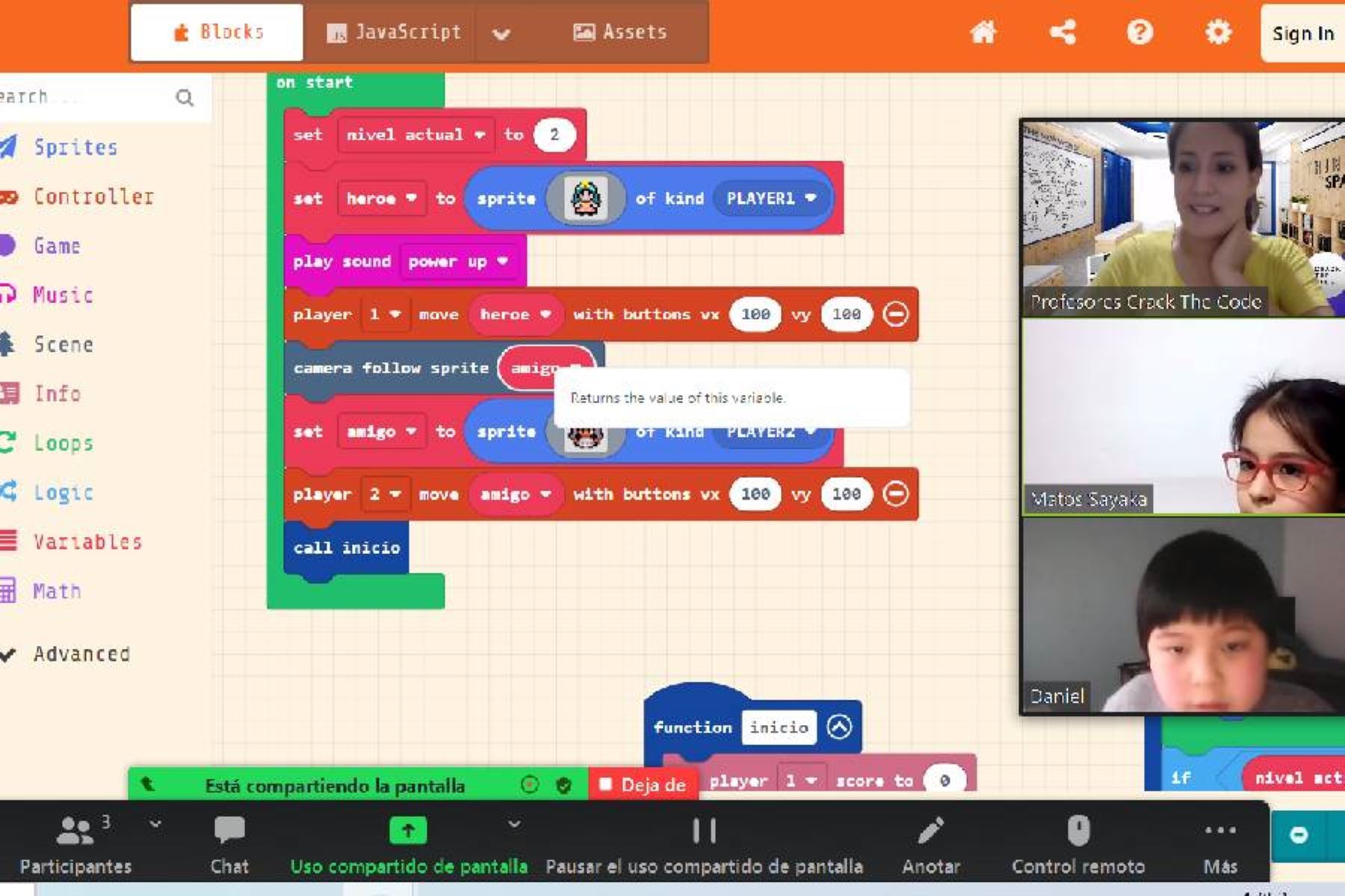 Los niños aprenderán sobre conceptos básicos de programación usando la famosa herramienta Scratch