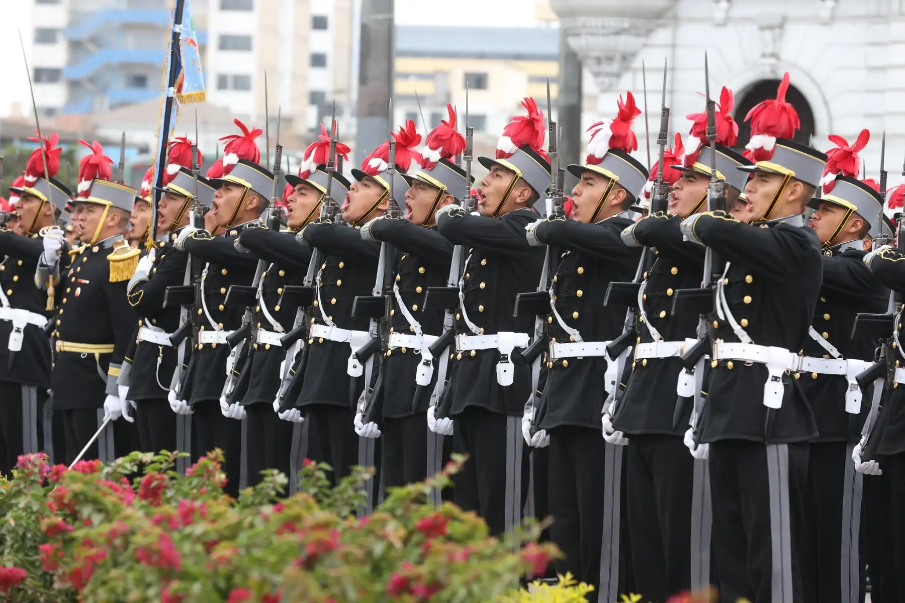 Presidente Pedro Castillo lideró ceremonia por el 142 aniversario de la Batalla de Arica.
Foto: ANDINA/Prensa Presidencia