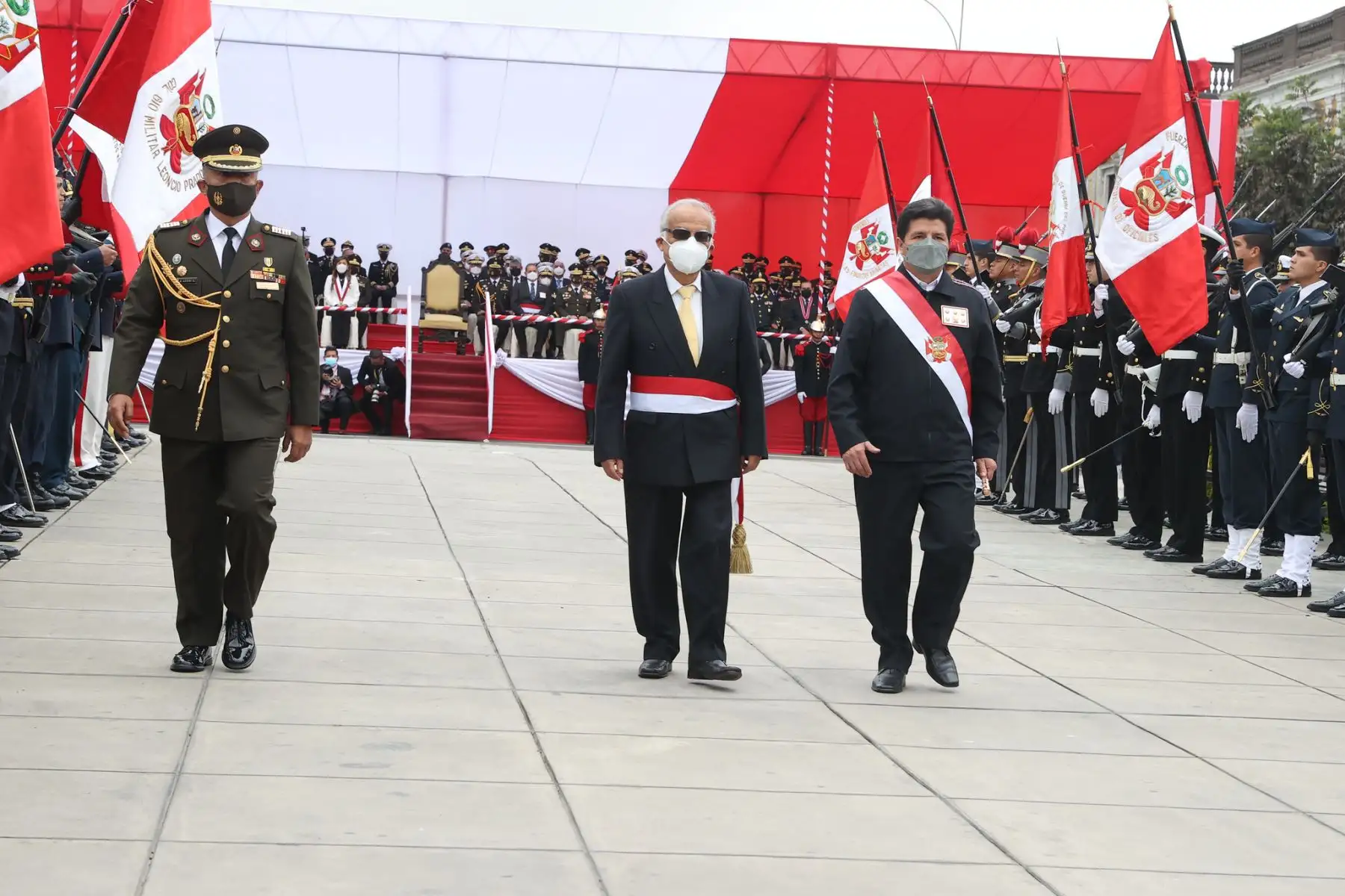Presidente Pedro Castillo lideró ceremonia por el 142 aniversario de la Batalla de Arica.
Foto: ANDINA/Prensa Presidencia