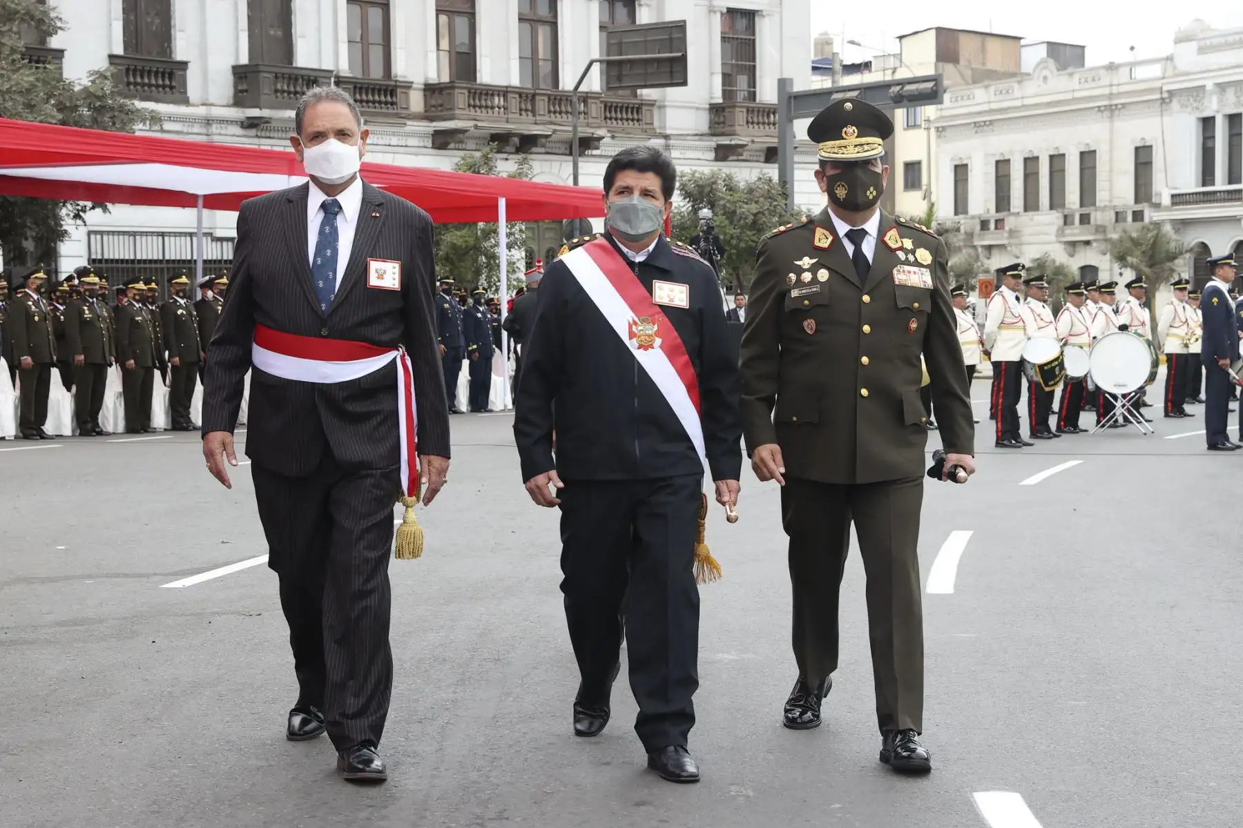 Presidente Pedro Castillo lideró ceremonia por el 142 aniversario de la Batalla de Arica.
Foto: ANDINA/Prensa Presidencia