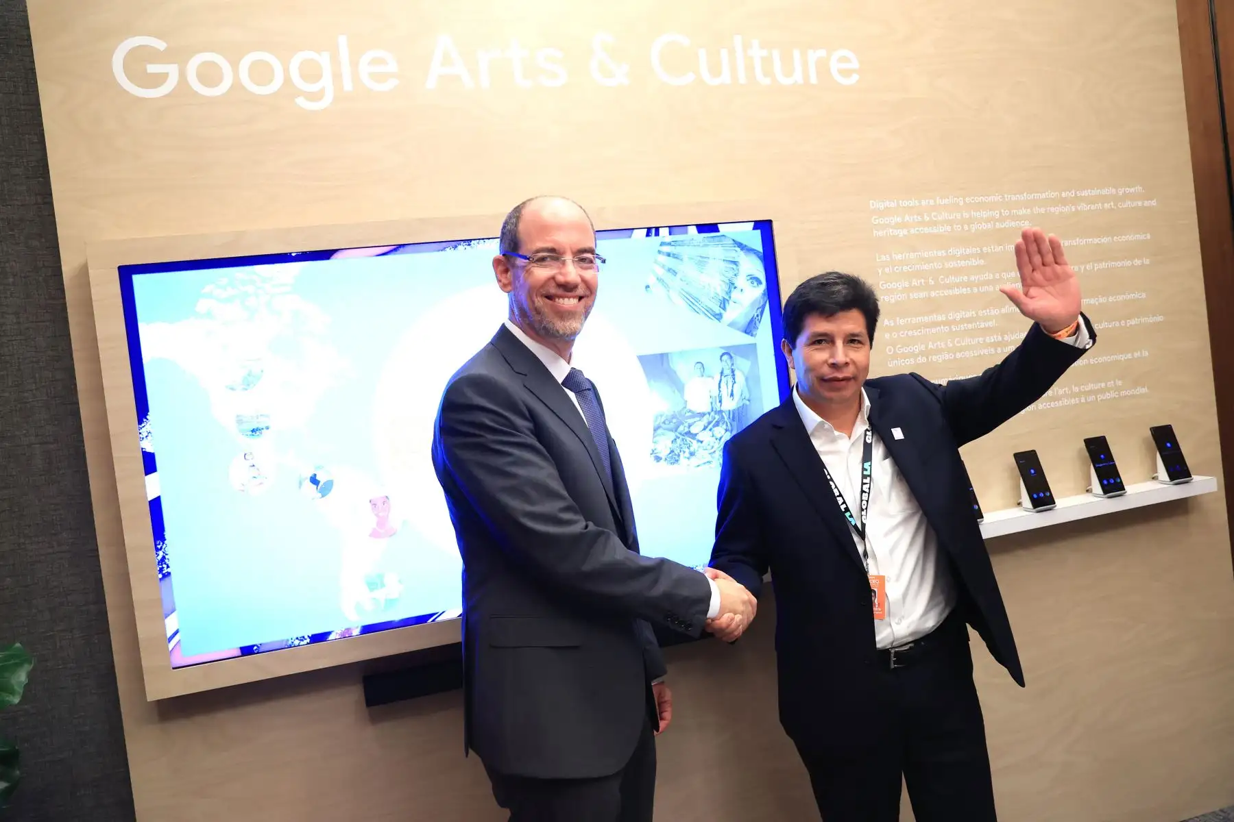 Presidente Pedro Castillo se reúne con representantes de Google en Los Ángeles, Estados Unidos. Foto: ANDINA/ Prensa Presidencia