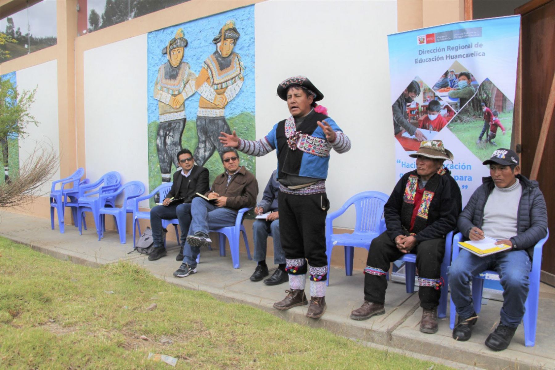 La a Dirección Regional de Educación de Huancavelica impulsa una movilización educativa para recoger la opinión de toda la ciudadanía. Foto: ANDINA/Difusión