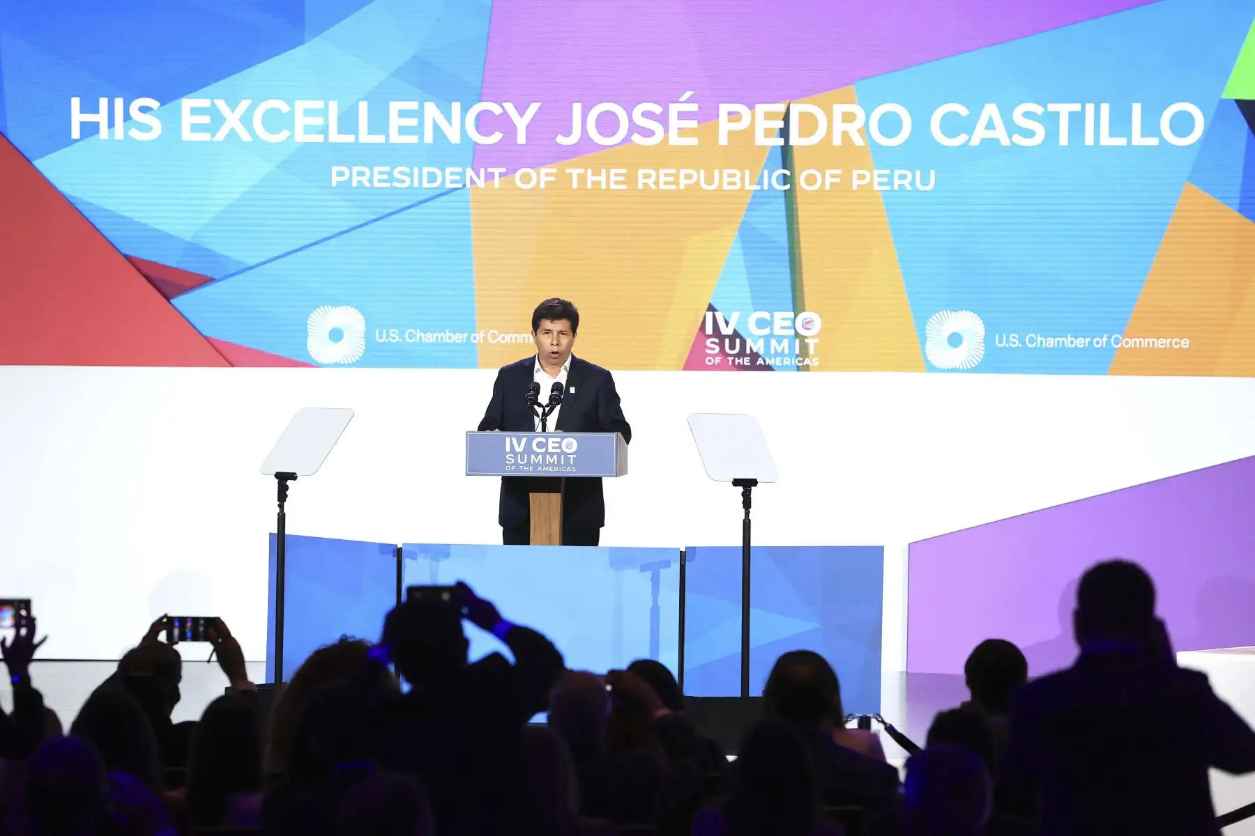 Presidente Pedro Castillo participó en IV Cumbre Empresarial de las Américas y presentó al Perú como un aliado en la región para las inversiones.  Foto: ANDINA/Prensa Presidencia