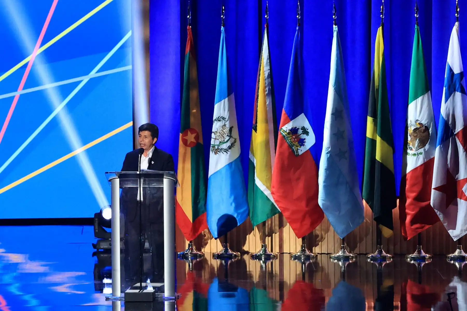 Mandatario Pedro Castillo participó en la ceremonia de inauguración de la IX Cumbre de las Américas junto al presidente de Estados Unidos, Joe Biden. Foto: ANDINA/Prensa Presidencia