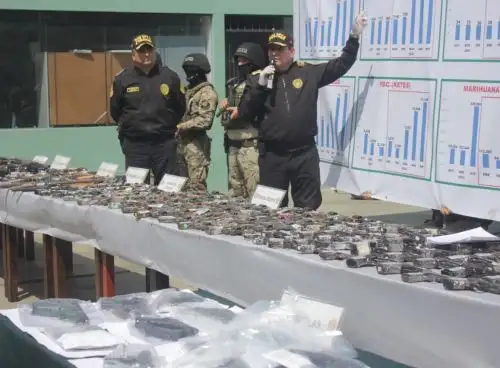 Policía Nacional incautó 292 armas de fuego en La Libertad durante el 2022. Varias provincias de esta región fueron declaradas en estado de emergencia para enfrentar la ola de delincuencia. Foto: Luis Puell.
