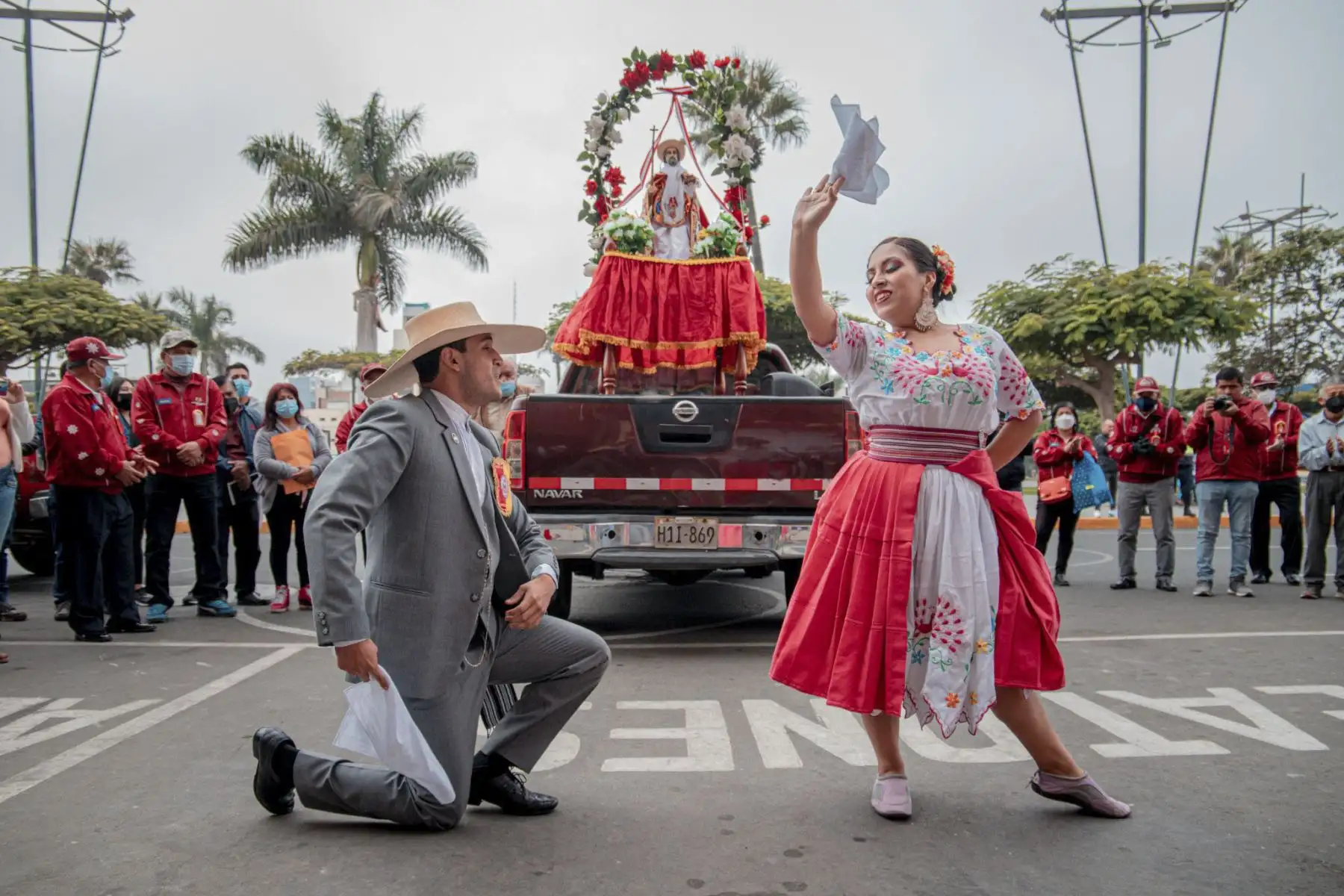 San Pedrito, el patrón de los pescadores, recibió homenajes cálidos homenajes en Chimbote. Foto: ANDINA/Cortesía Gonzalo Horna