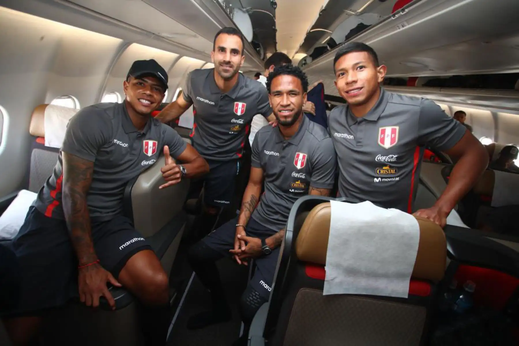 Selección nacional de fútbol viaja rumbo a Doha, donde disputará, el lunes 13, con Australia el repechaje intercontinental, que brinda el penúltimo cupo al Mundial Catar 2022. Foto: FPF