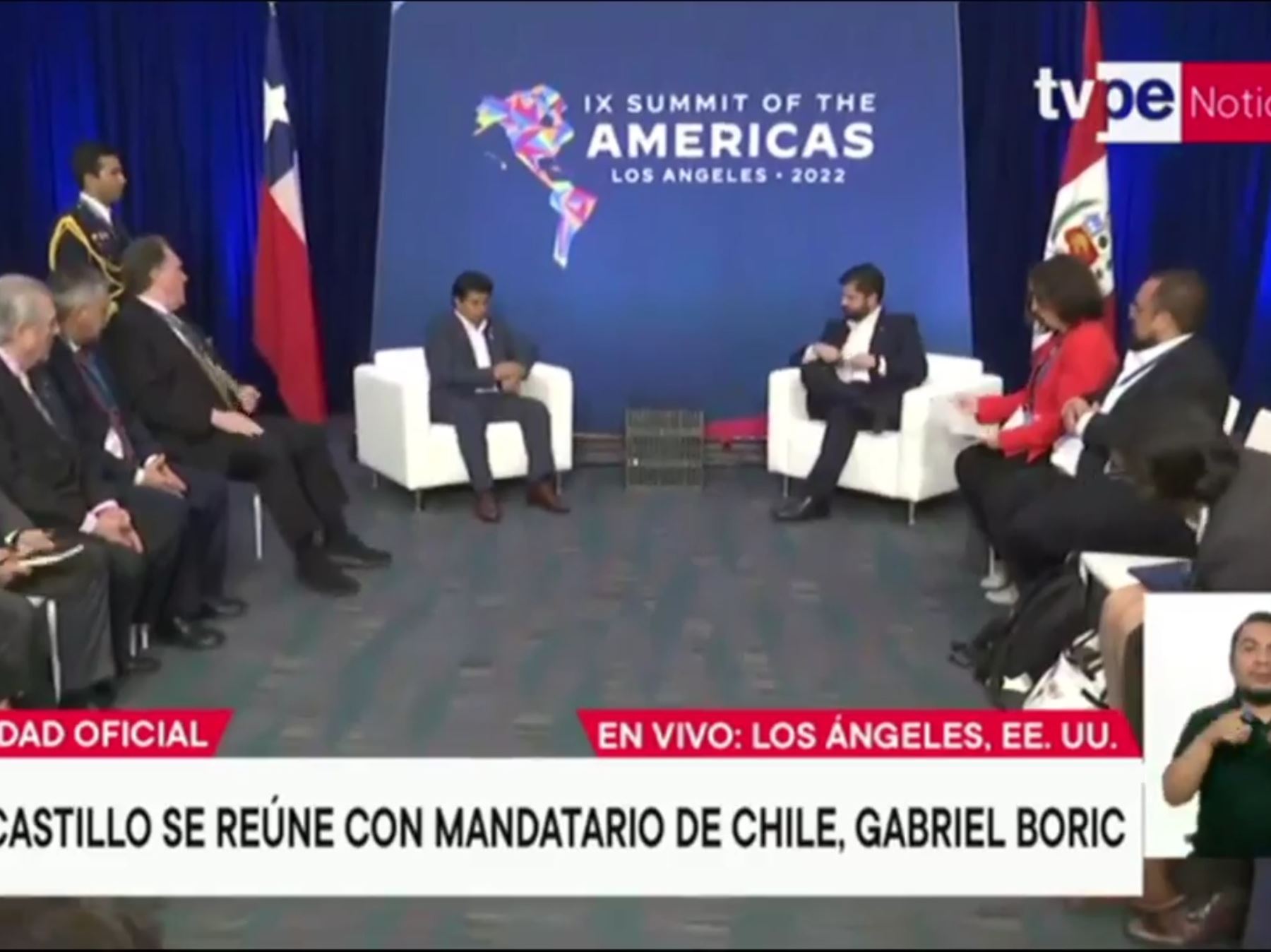 Presidente Castillo sostuvo reunión con su homólogo de Chile, Gabriel Boric