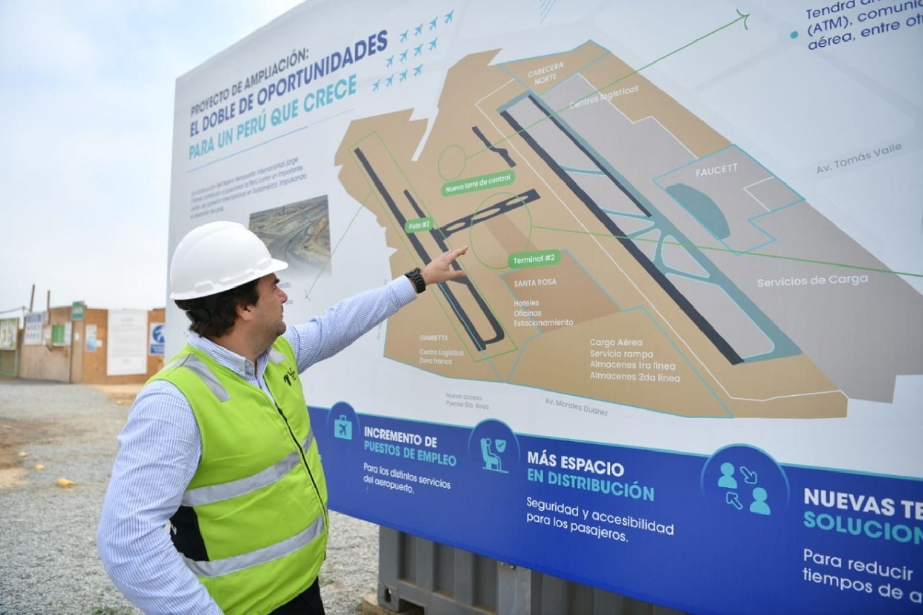 Indecopi destaca avance de ampliación de Aeropuerto Jorge Chávez