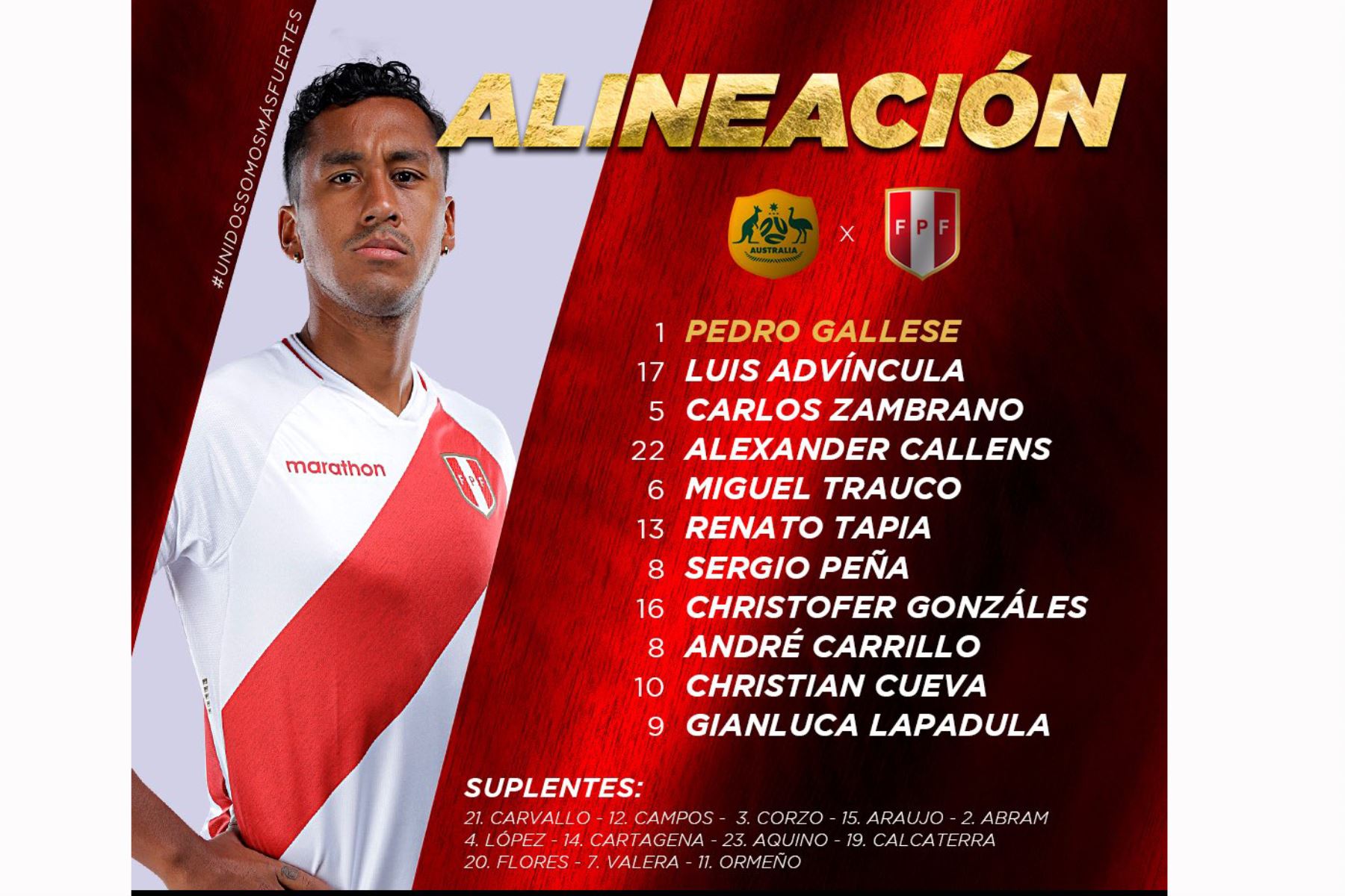 Foto: Twitter/ selección peruana