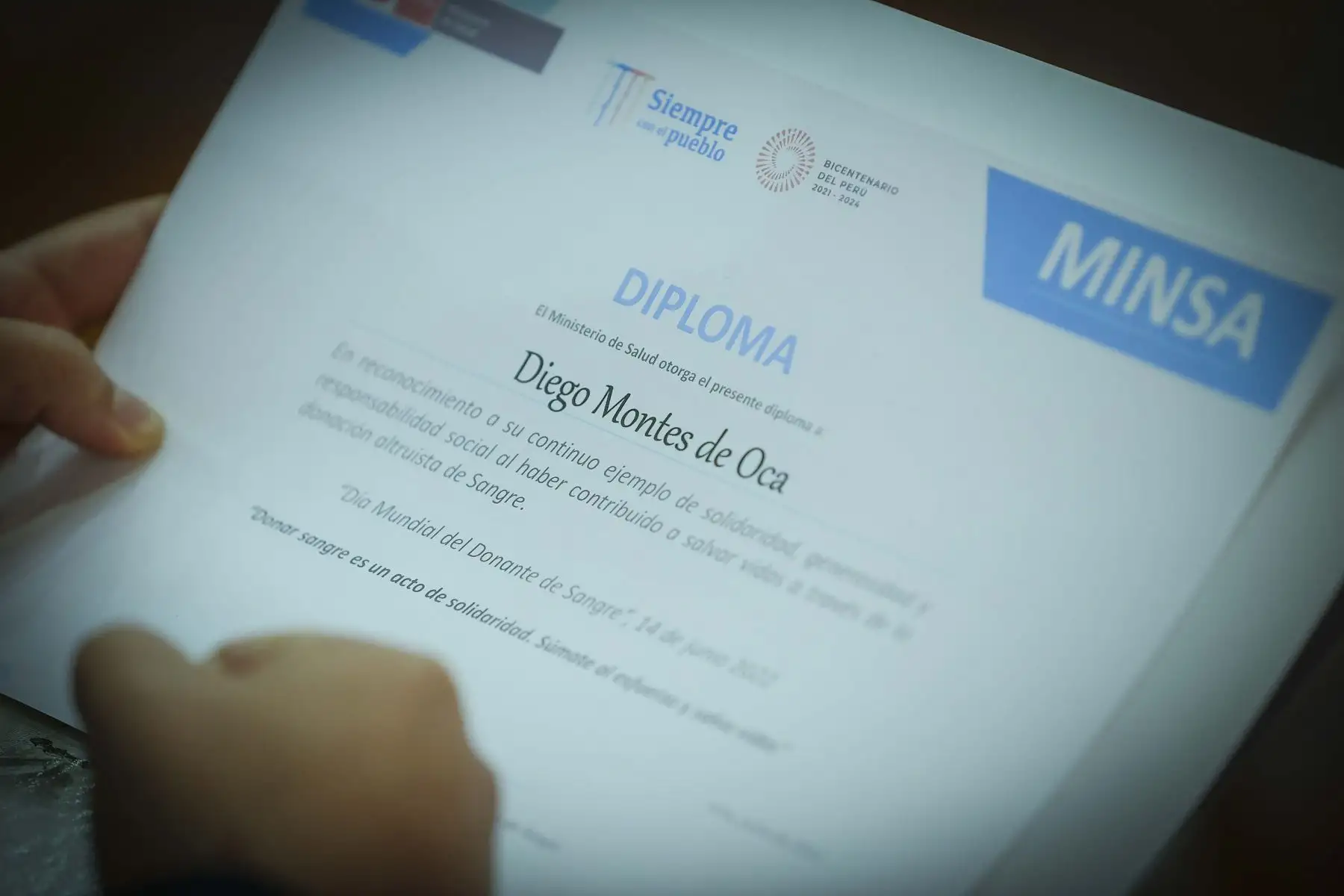 El Ministerio de Salud (Minsa), a través de la Dirección General de Donaciones, Trasplantes y Banco de Sangre (Digdot), conmemora, este martes 14 de junio, el Día Mundial del Donante de Sangre y reconocé a todos los donantes voluntarios de sangre, quienes gracias a su solidaridad han salvado muchas vidas. Foto: ANDINA/Andrés Valle
