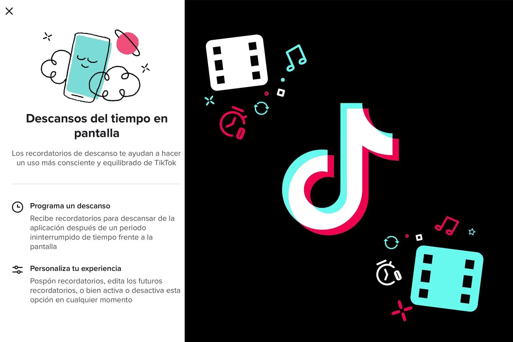TikTok anuncia nuevas funcionalidades para gestionar el tiempo en pantalla de los usuarios.