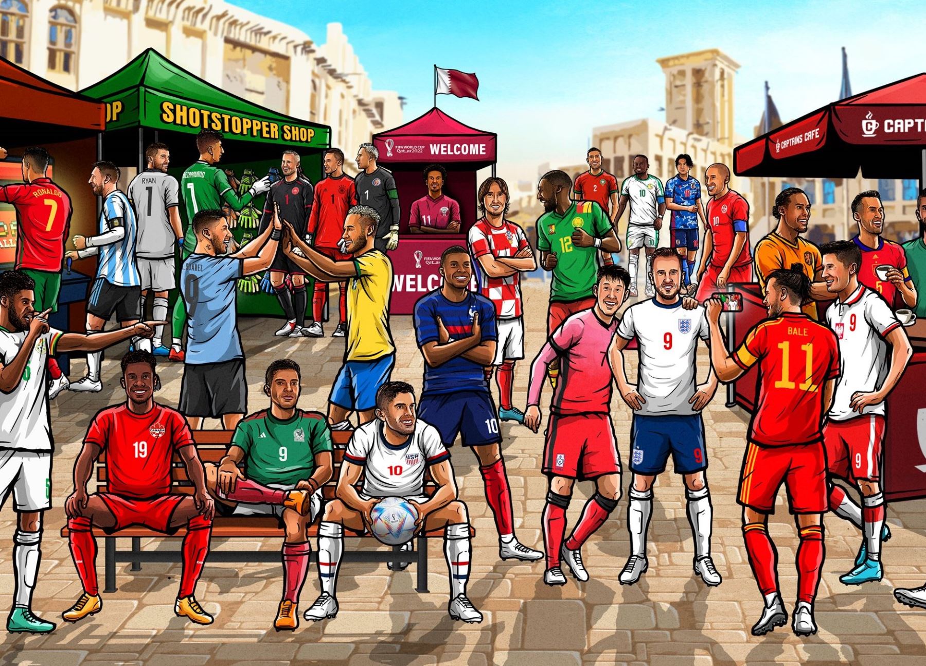 Mundial Catar 2022: se presentó el póster oficial de la Copa del Mundo