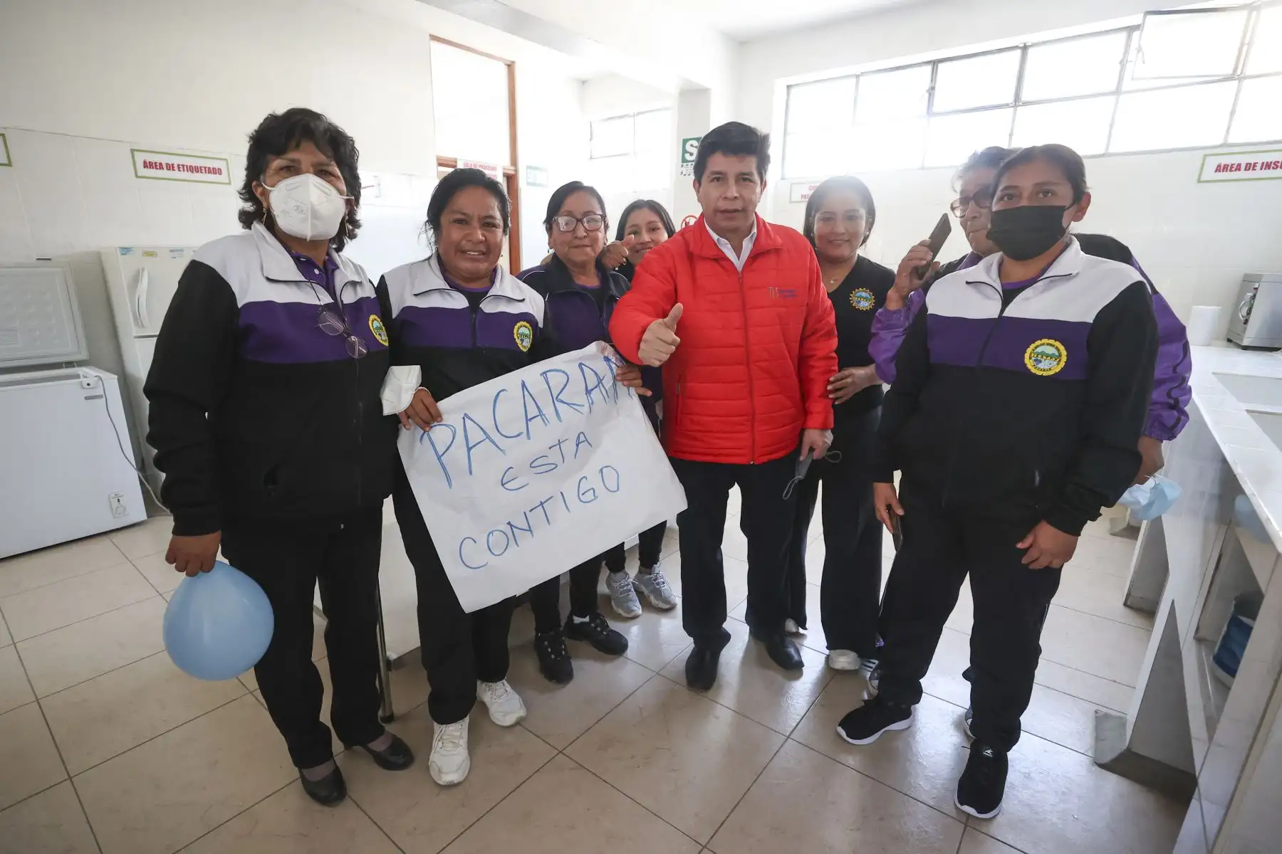 Presidente, Pedro Castillo, inspecciona el colegio Nuestra Señora de Guadalupe y el IESTP Pacarán, en el distrito de Pacarán, provincia de Cañete. Foto: ANDINA/ Prensa Presidencia