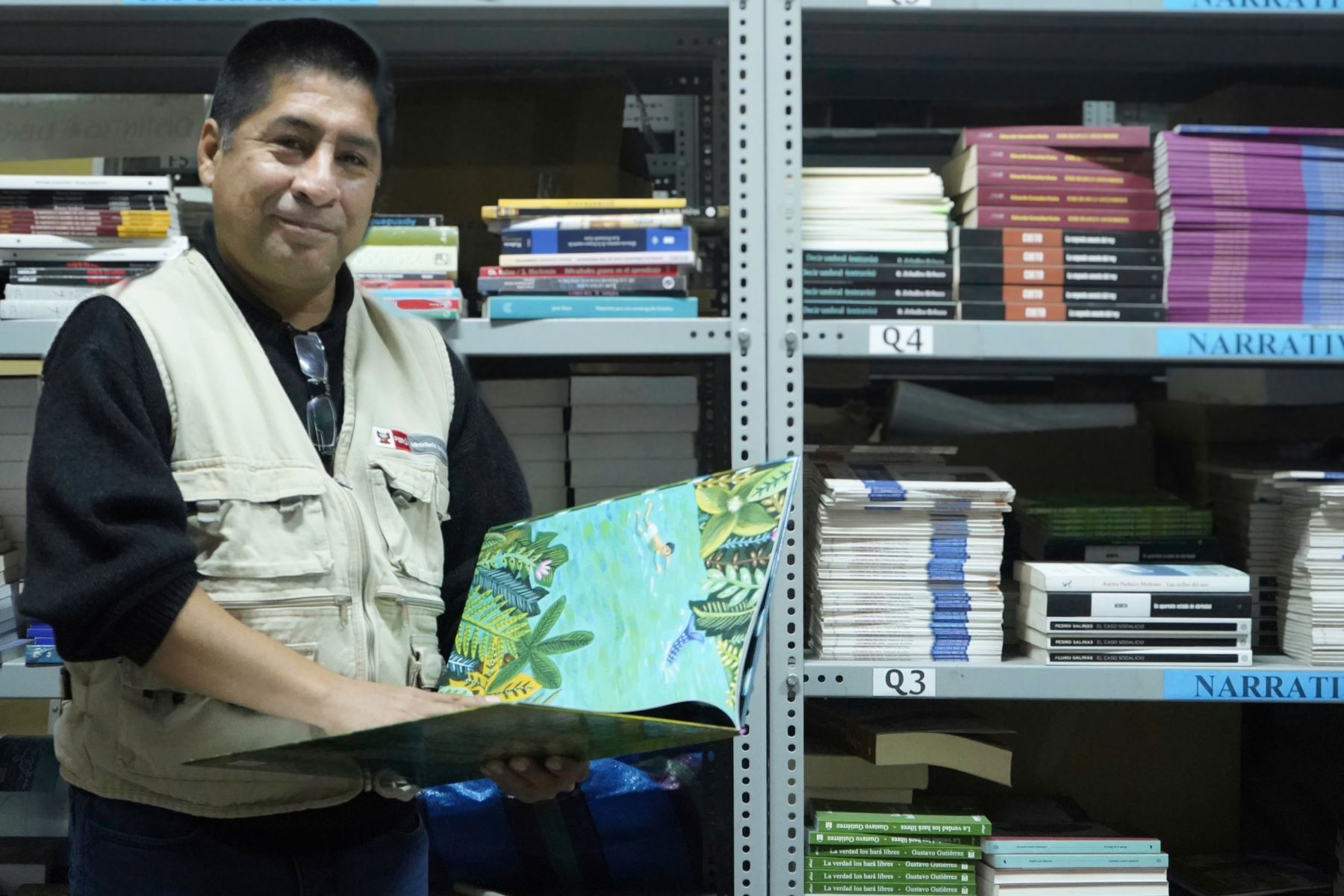 Juan Carlos Rivera Reyes trabaja en la Dirección del Libro y la Lectura del Ministerio de Cultura (Mincul) e integra el equipo que articula las acciones de la Red Nacional de Espacios de Lectura Perú Lee. ANDINA/ Ministerio de Cultura