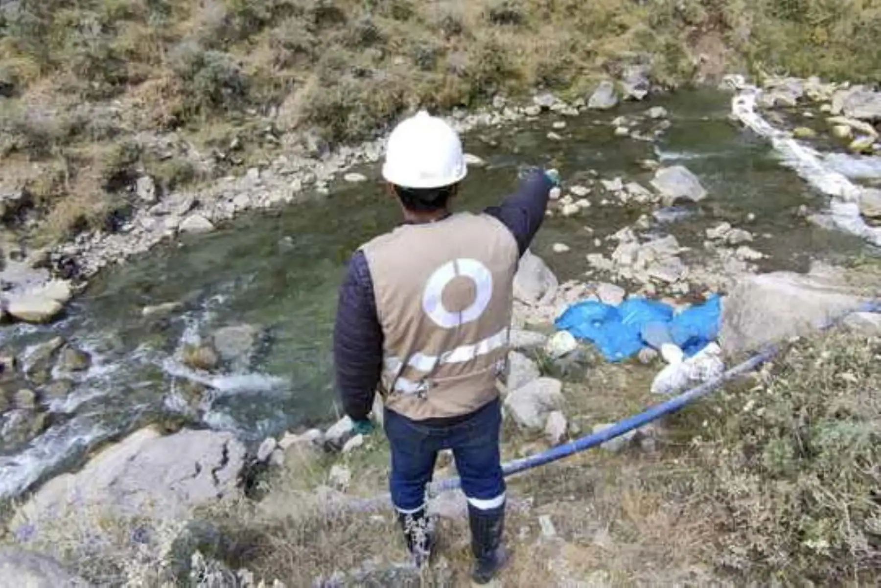 Derrame de concentrado de zinc ocurrió el 13 de junio en la parte alta de la cuenca del río Chillón. Foto: ANDINA/OEFA