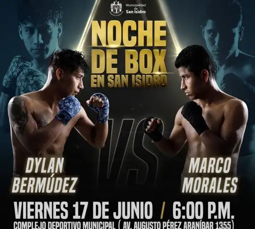 Noche de Box en San Isidro se disputará el viernes 17 de junio en el  Complejo Deportivo Municipal de San Isidro