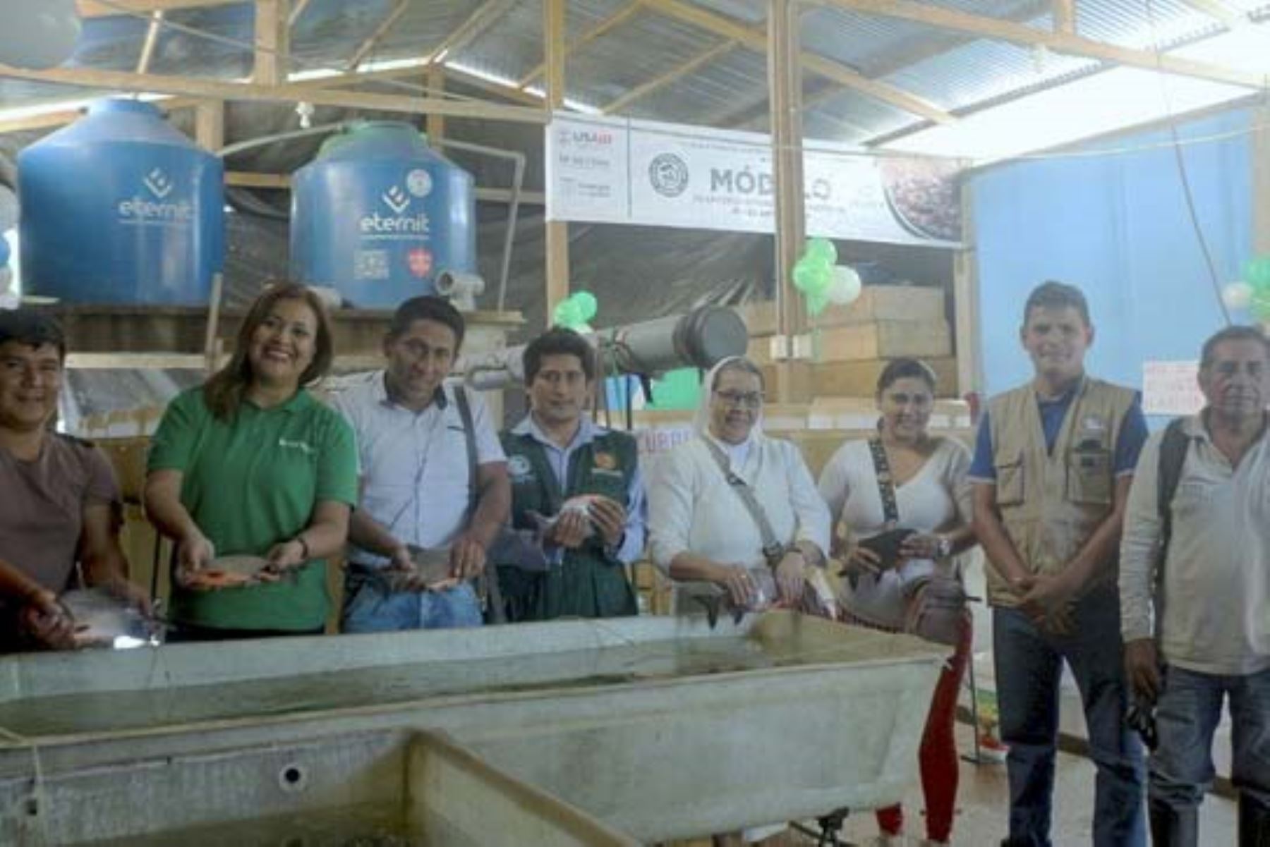 Devida inaugura módulo de reproducción de peces amazónicos en Ucayali