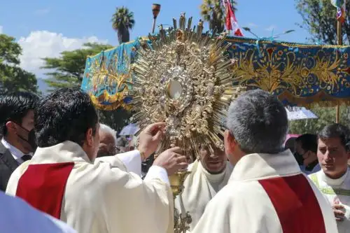 La tradicional festividad religiosa del Corpus Christi se retomó tras dos años de pandemia del covid-19. Foto: ANDINA/Cortesía Eduard Lozano