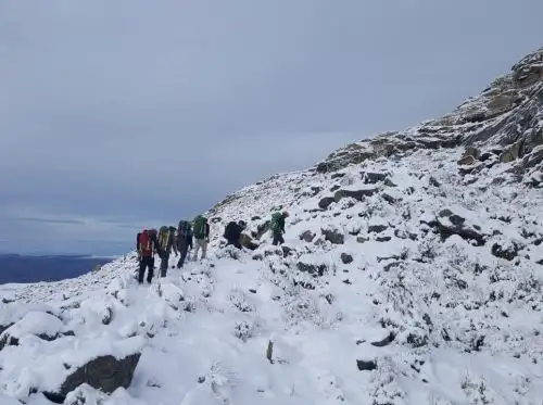 Dos montañistas polacos resultaron heridos por la caída de un alud en el nevado Huascarán, informó el COER Áncash. ANDINA/Difusión