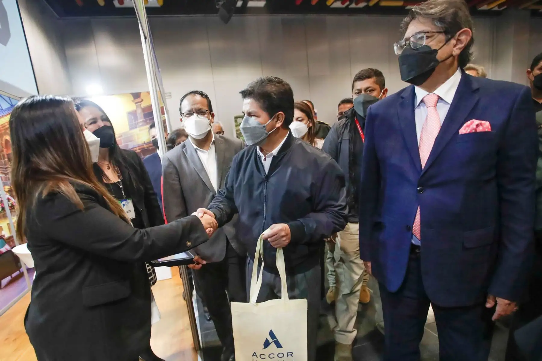 Presidente Pedro Castillo participa en la ceremonia de inauguración del evento “Perú Travel Mart 2022”, espacio donde participan empresarios y operadores  de negocios internacionales  de la industria turística del Perú.
Foto: ANDINA/Prensa Presidencia