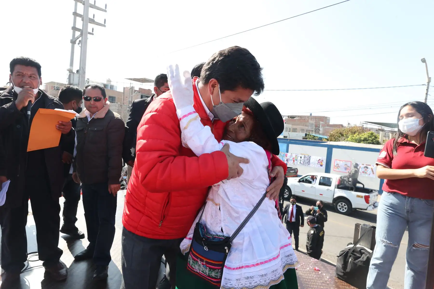 Presidente Castillo sostuvo un encuentro con la población en Tacna y dialogó con agricultores de La Yarada los Palos. Foto: ANDINA/Prensa Presidencia