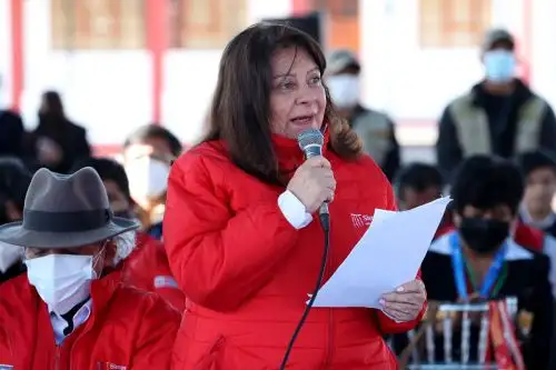 Ministra de la Mujer señaló que su sector ayudará a la región en el mejoramiento de la Casa Hogar Niñas de Belén. ANDINA/Prensa Presidencia