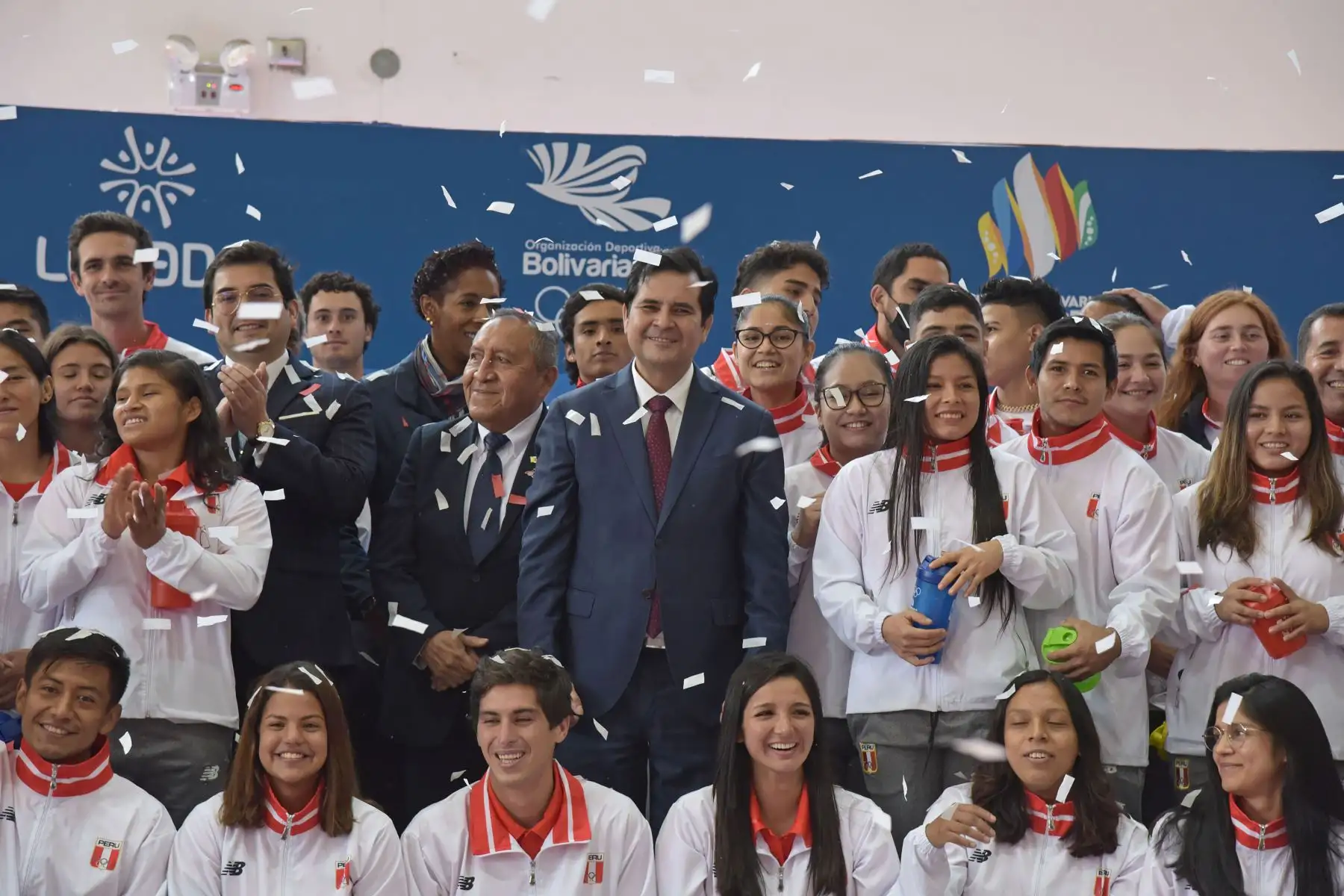 Presentación de los abanderados de Perú para los Juegos Bolivarianos Valledupar 2022.
Foto: LEGADO