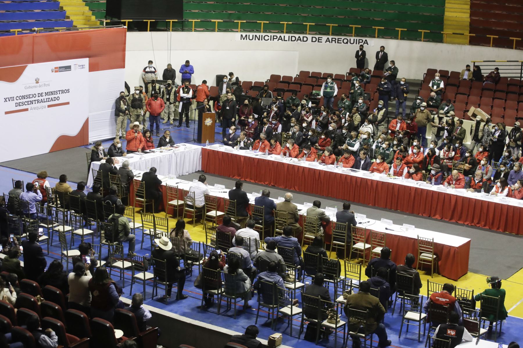 Presidente Pedro Castillo, participa en el XVII Consejo de Ministros Descentralizado en Arequipa.
Foto: ANDINA/Prensa Presidencia