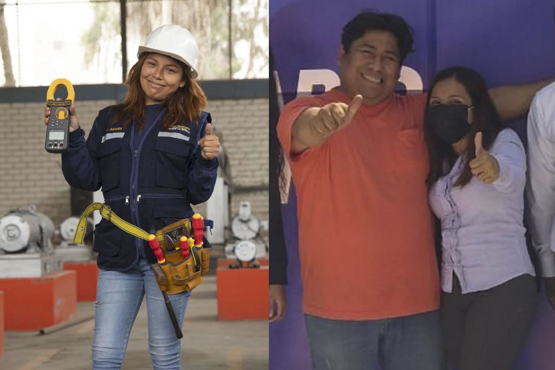 Angie Cruz Bustamante y Morelia Chávez Jorge son un ejemplo de esfuerzo y valentía en medio de la adversidad. Ambas estudian en el Instituto Superior Tecnológico Público Carlos Cueto Fernandini, ubicado en Comas.