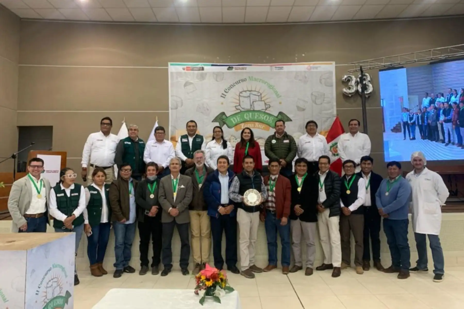 Ganadores del II Concurso Regional de Quesos - Zona Sur. Foto: Cortesía.