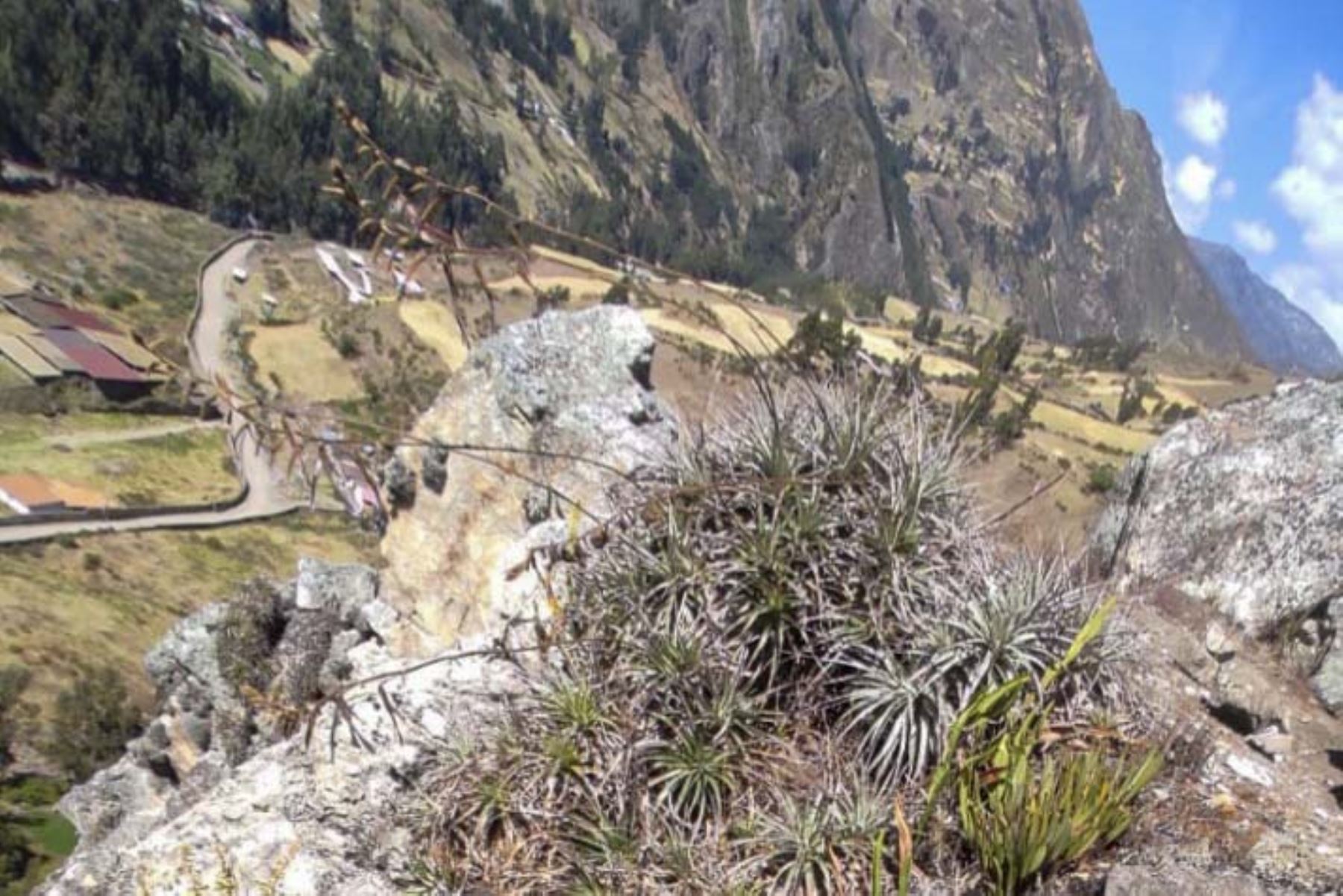 Áncash: deslizamiento pone en riesgo a pobladores de Chavín de Huántar
