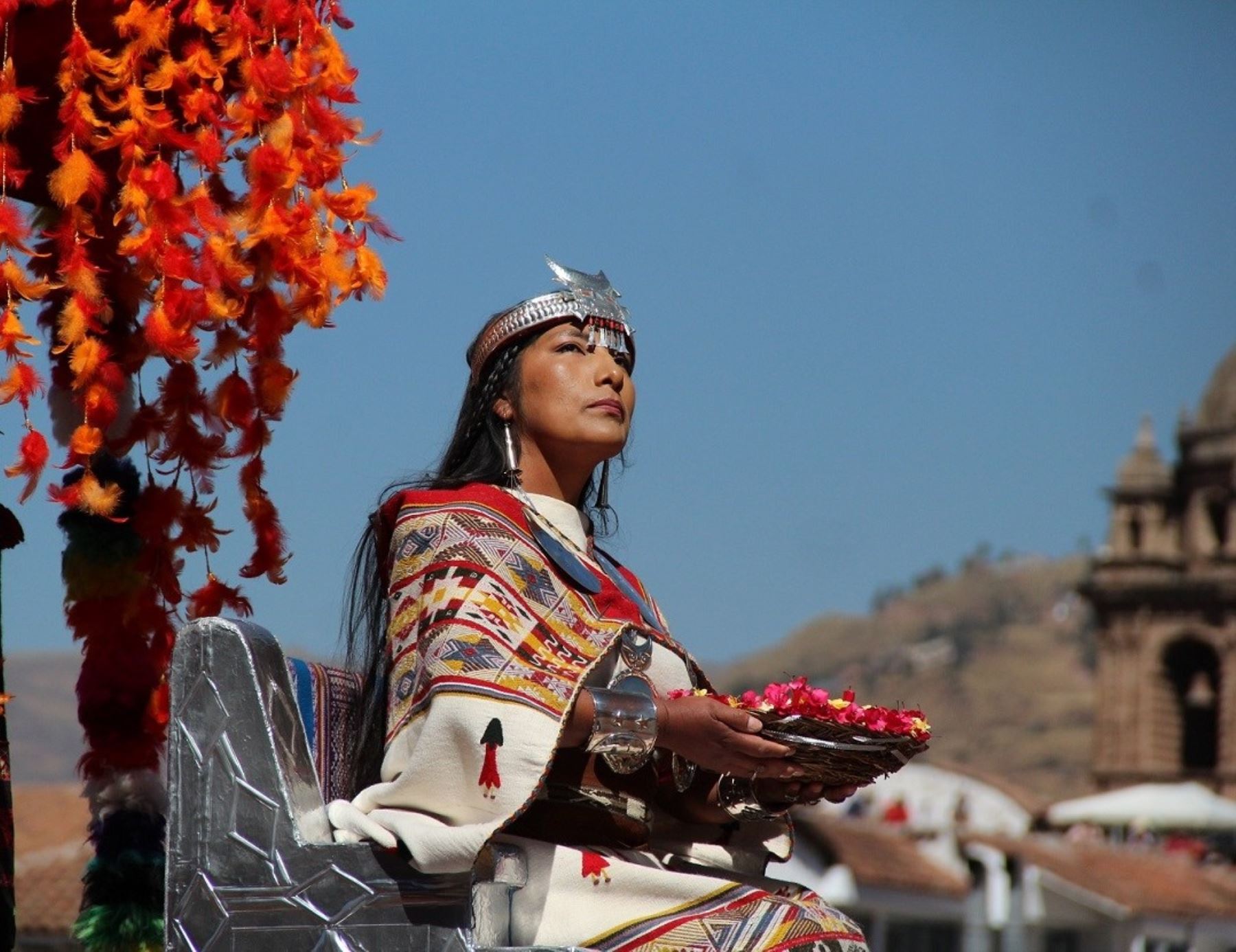 La Coya tendrá un mayor protagonismo en la escenificación de fiesta del Inti Raymi en la explanada de Sacsayhuamán, en Cusco. ANDINA/Difusión
