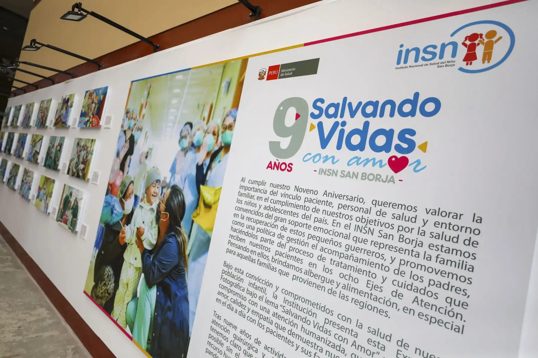 El Instituto Nacional de Salud del Niño San Borja conmemora su noveno aniversario con una emotiva ceremonia especial. Bajo el lema "Salvando vidas con amor", se realizó la actividad que contó con la presencia de la Directora General del INSN San Borja, Dra. Zulema Tomas Gonzales y su equipo de gestión, el ministro de Salud, Jorge Antonio López Peña, así como la primera dama Lilia Paredes. Foto: ANDINA/Carla Patiño