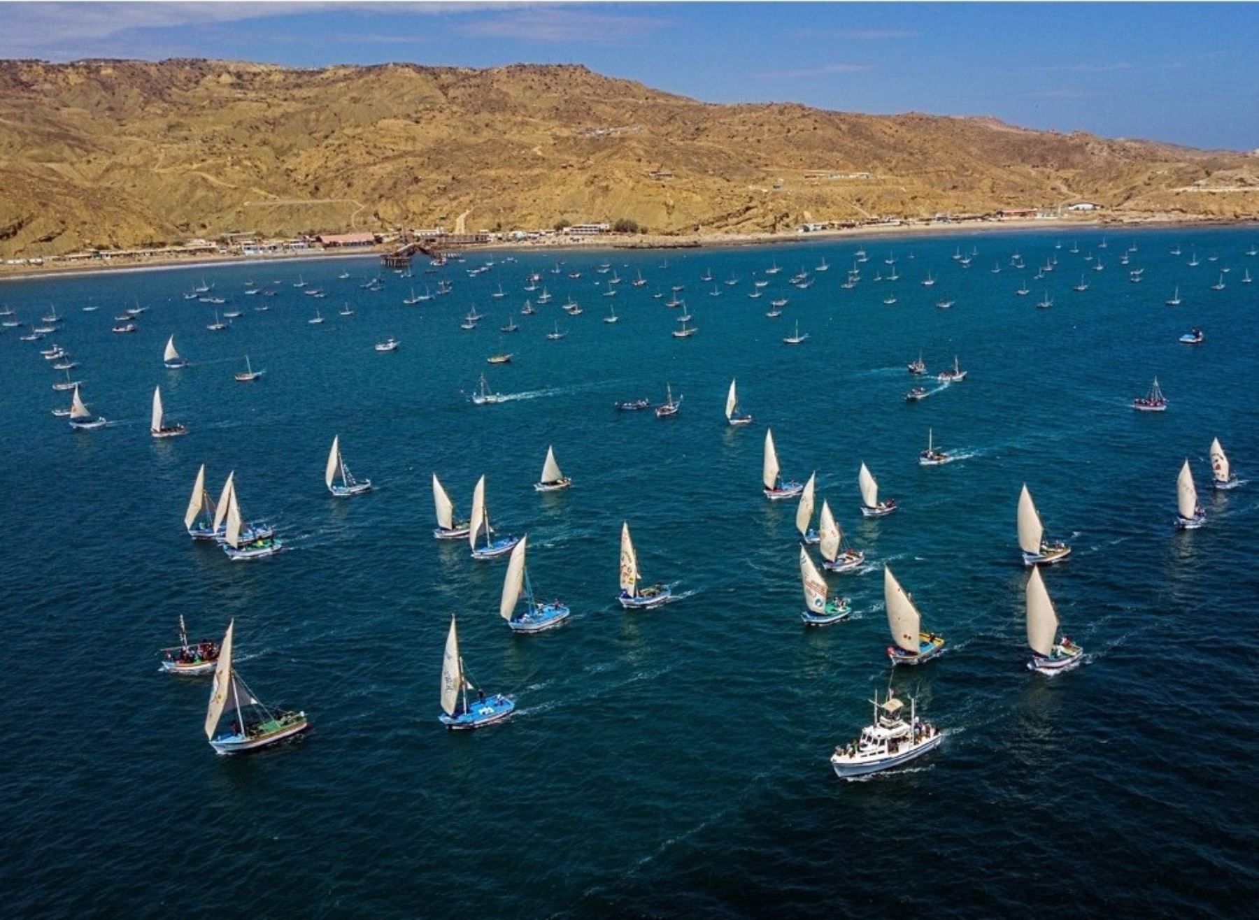 Piura organiza una gran regata de veleros de pesca en Cabo Blanco y El Ñuro para celebrar el Día del Pescador el 29 de junio. La actividad se realizará después de dos años de estar suspendida por la pandemia de covid-19. Foto: Cortesía: H2Océanos