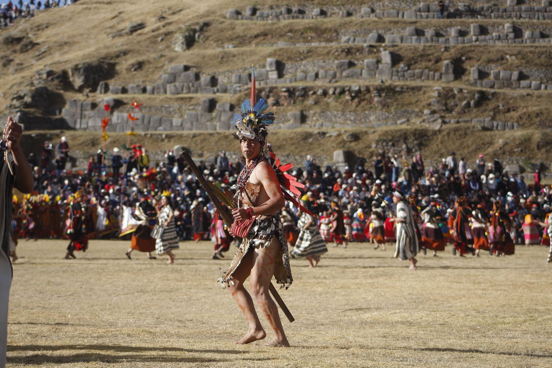 La escenificación del Inti Raymi en la zona monumental de Sacsayhuamán no causó afectación en sitio arqueológico, destacaron autoridades de Cusco. Foto: ANDINA/Percy Hurtado Santillán.