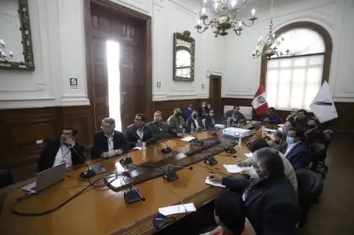 La reunión entre el gobierno y los transportistas se inició esta mañana. ANDINA/Difusión