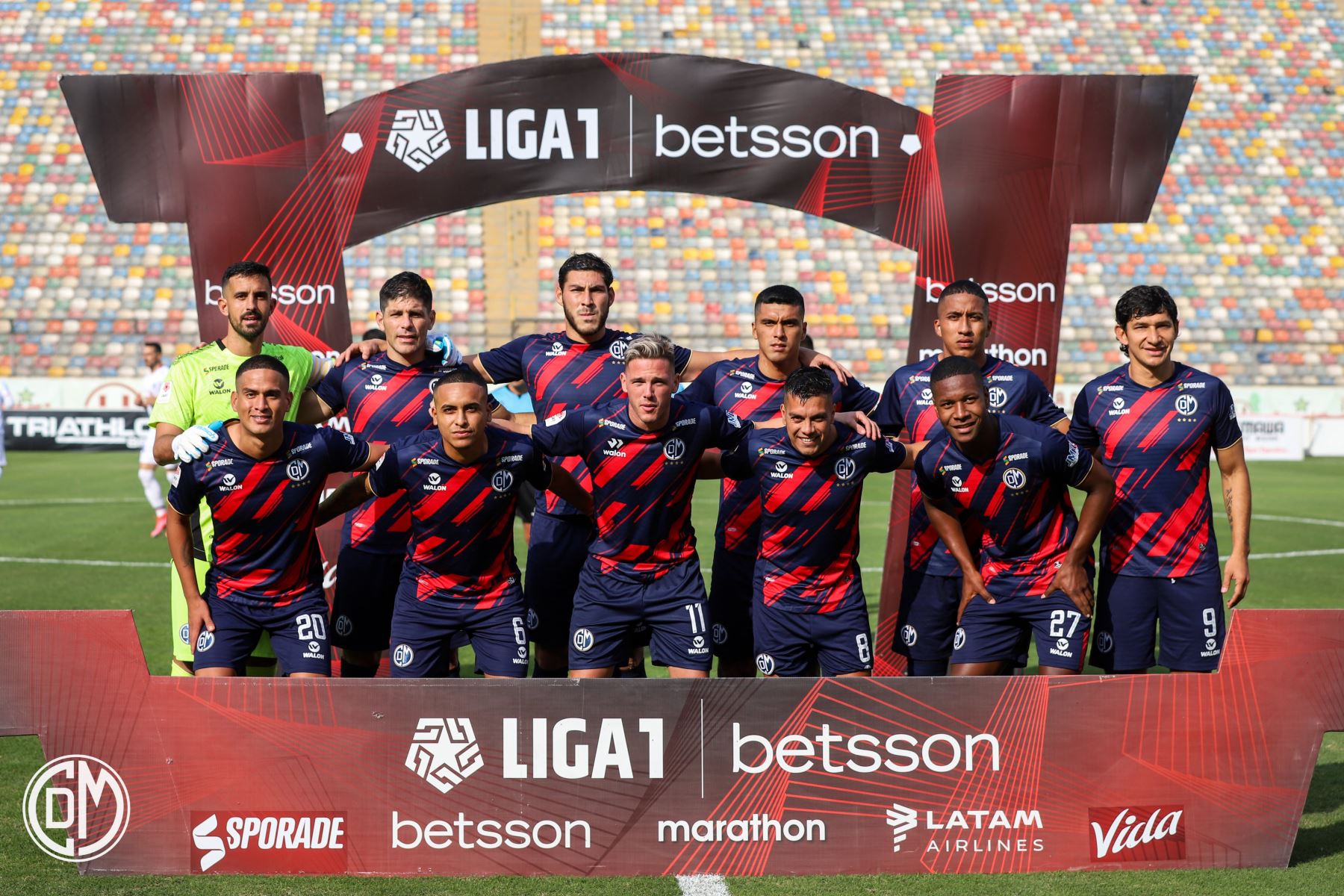 Equipo del Deportivo Municipal se enfrenta a San Martín en partido por la jornada 18 del Apertura 2022 de  la Liga 1 Betsson, en el Estadio Monumental. 
Foto: Liga 1