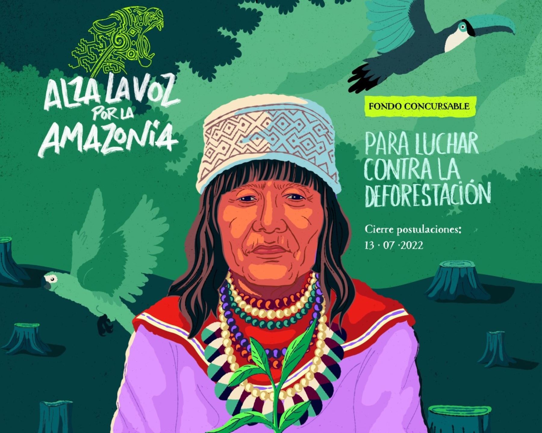 Fondo concursable financiará iniciativas de activistas y organizaciones indígenas para enfrentar el impacto de la crisis climática en la Amazonía. ANDINA/Difusión