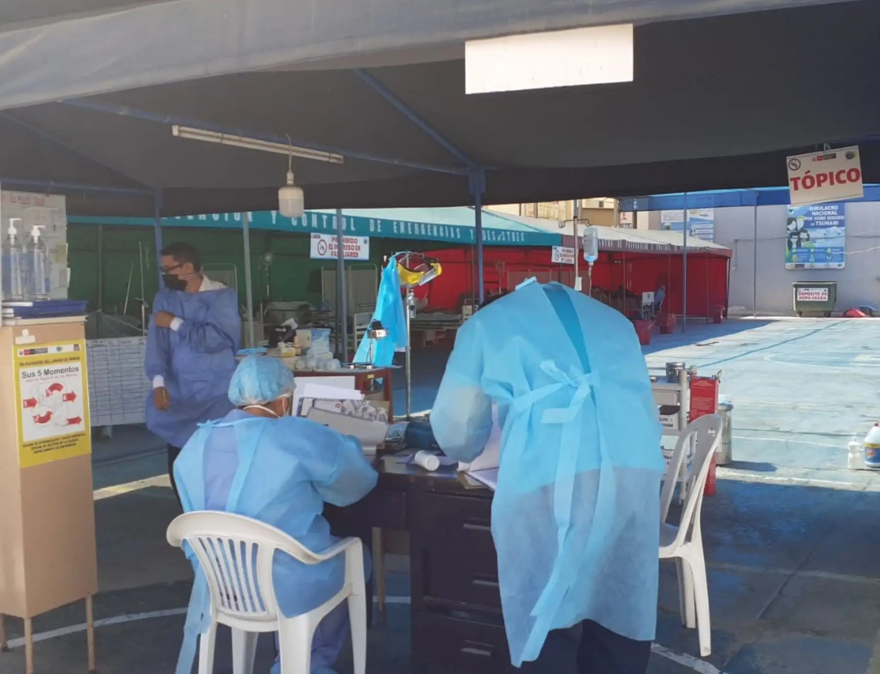 El Comité de Seguridad Ciudadana de la provincia ancashina del Santa articula acciones frente al inicio de cuarta ola pandémica del covid-19. ANDINA/Difusión