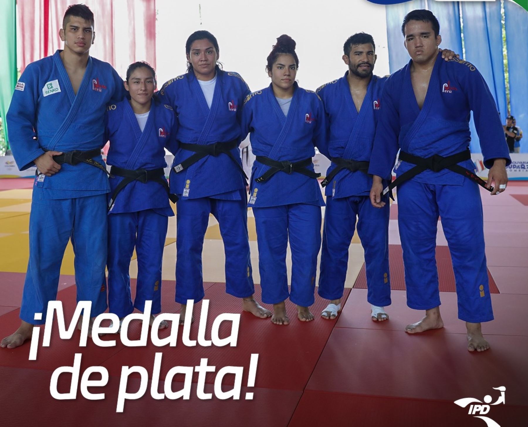 Equipo peruano de judo gana la medalla de plata en Juegos Bolivarianos 2022