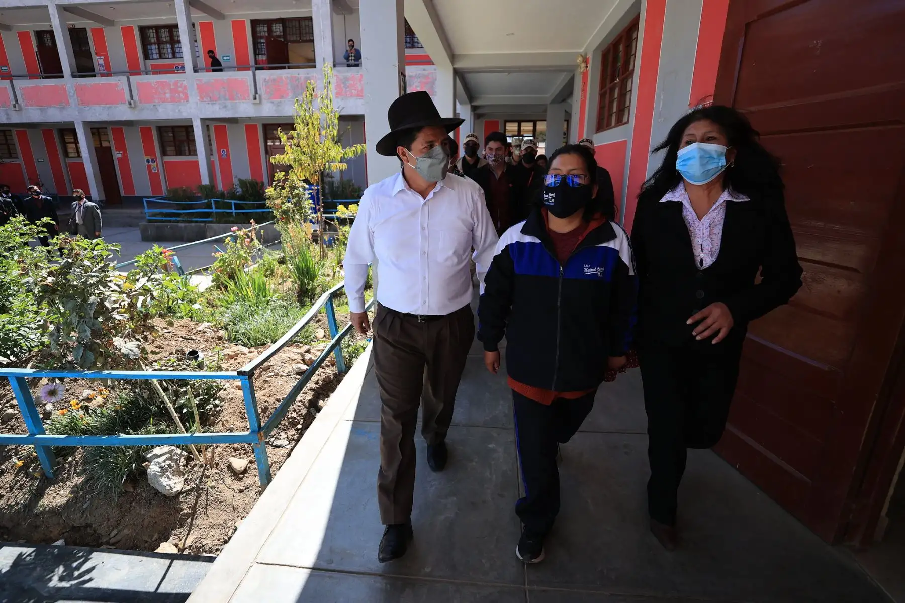 Presidente Pedro Castillo inspecciona la I.E Mariscal Cáceres de la provincia de Tayacaja en Huancavelica.
Foto: ANDINA/Prensa Presidencia