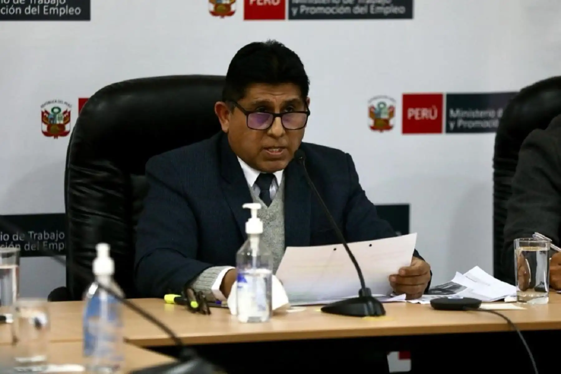 Ministro de Trabajo y Promoción del Empleo; Juan Ramón Lira. Foto: Cortesía.