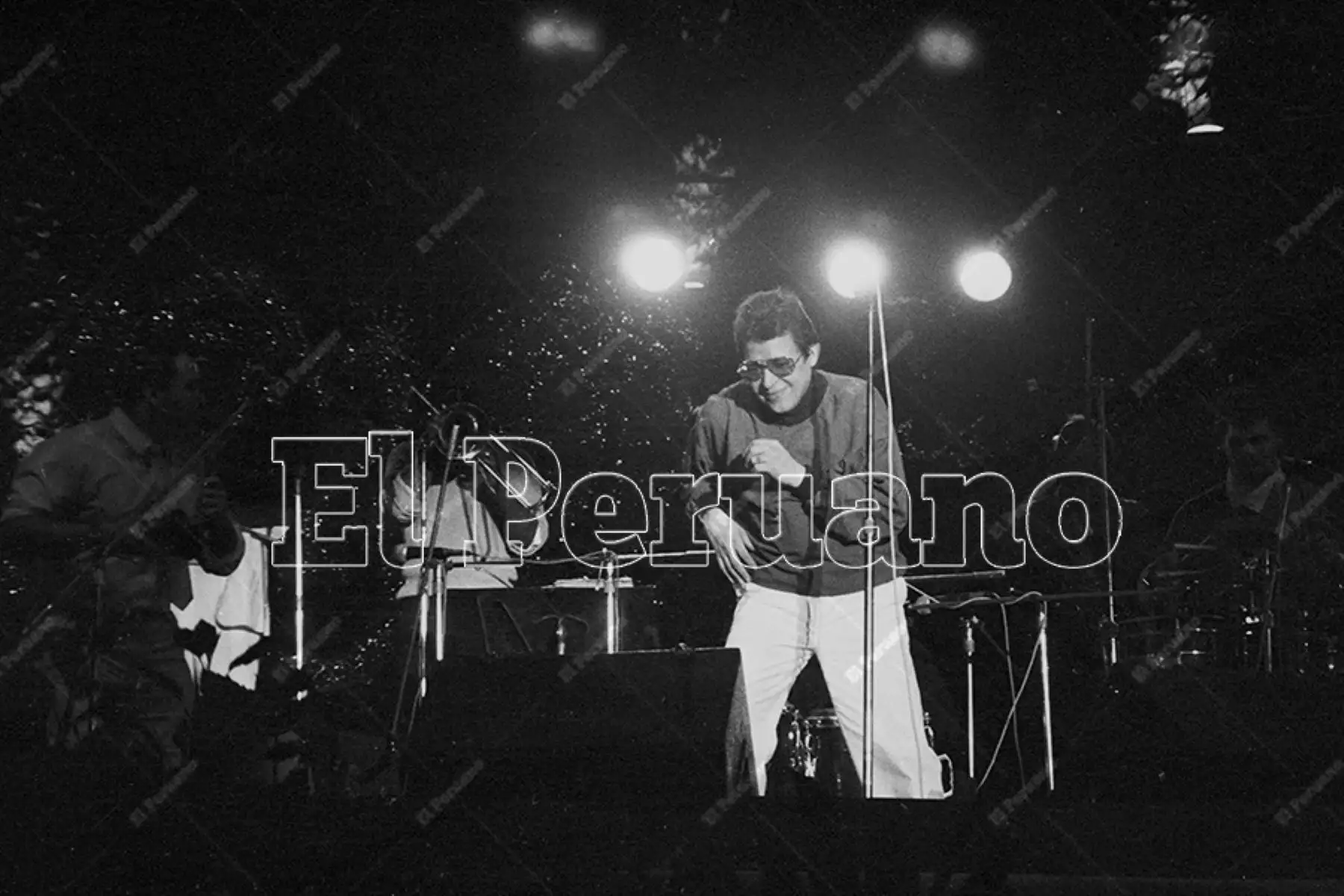Lima - 7 agosto 1986 / Concierto del cantante Héctor Lavoe en el super estelar la Feria del Hogar. 
Foto: Archivo Histórico de El Peruano